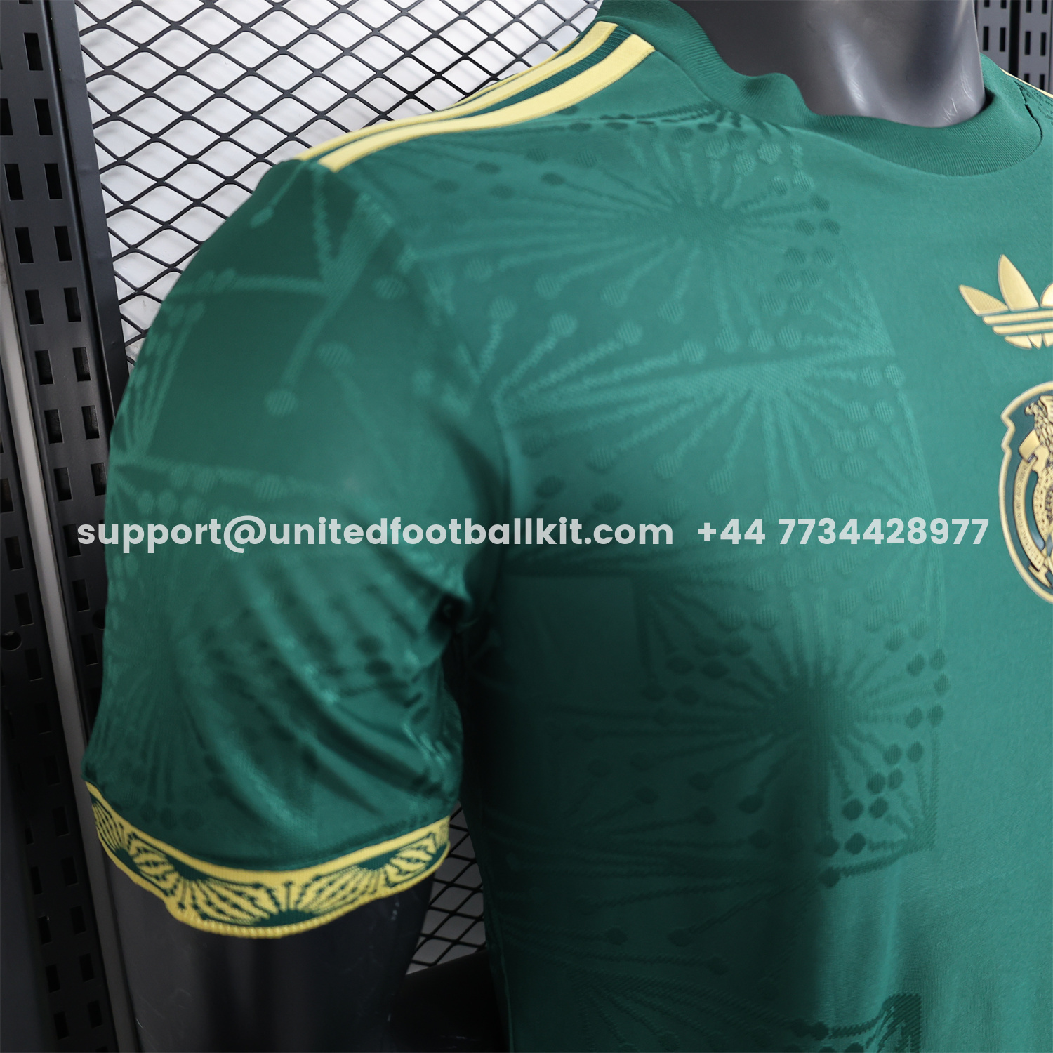 Unitedfootballkit.com | Mexico 2025 Gold Cup Special Edition Green Jersey - Player Version -Customize Name, Number and Patch | Worldwide Shipping