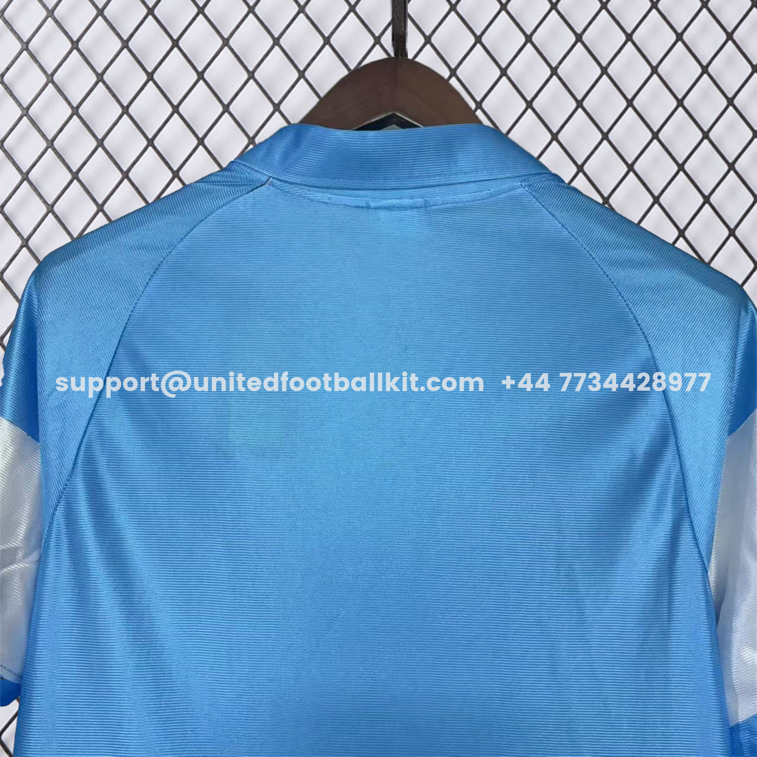 Unitedfootballkit.com | Retro Napoli 1990-91 Home 2 Sky Blue And White Jersey -Customize Name, Number and Patch | Worldwide Shipping