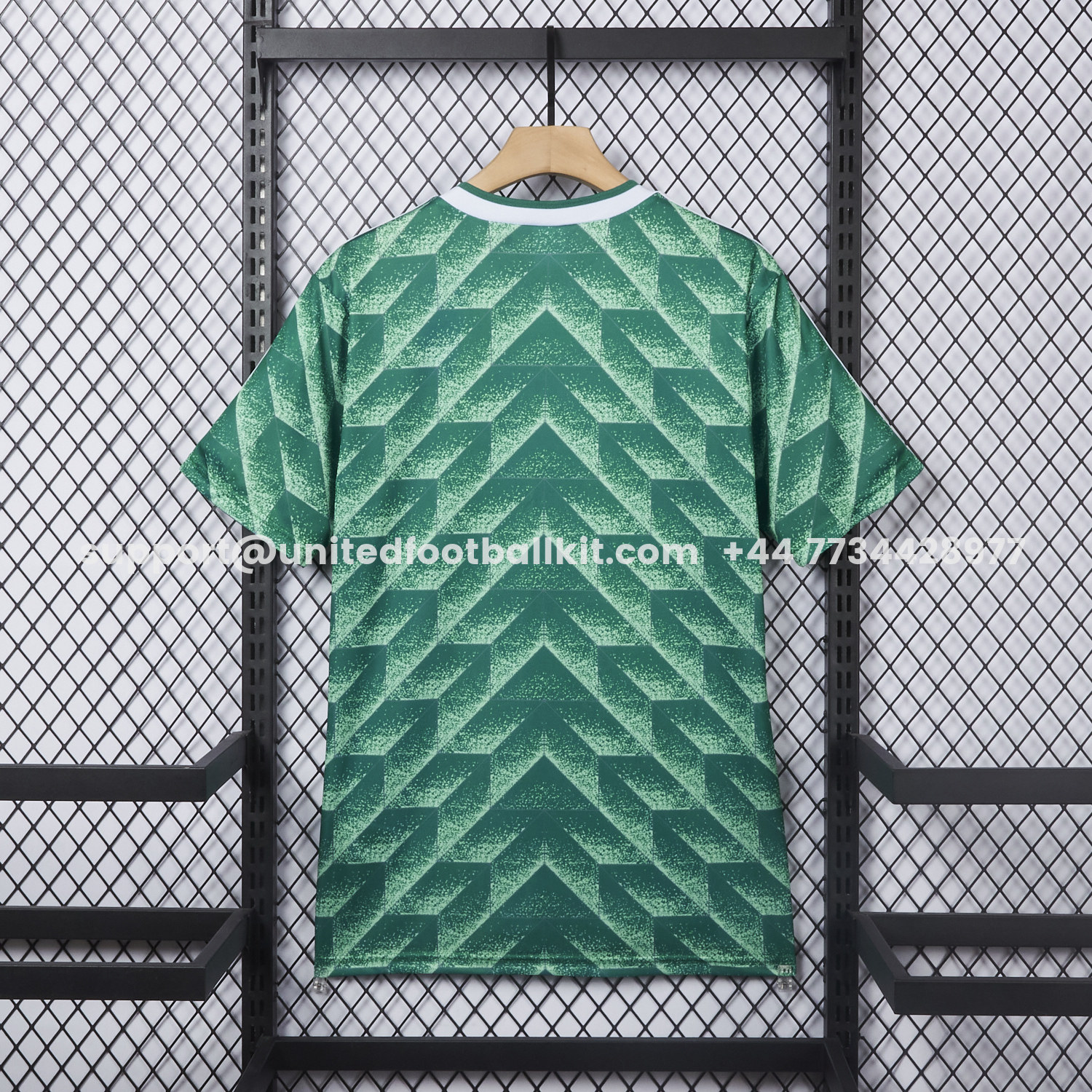 Unitedfootballkit.com | Retro Germany 1990 Away Green Jersey -Customize Name, Number and Patch | Worldwide Shipping