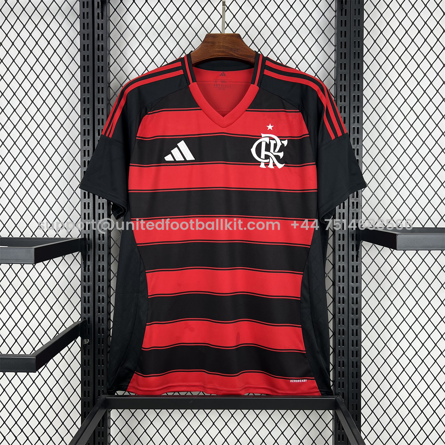 Unitedfootballkit.com | Flamengo 25-26 Home Unsponsored Jersey - Fans Version -Customize Name, Number and Patch | Worldwide Shipping
