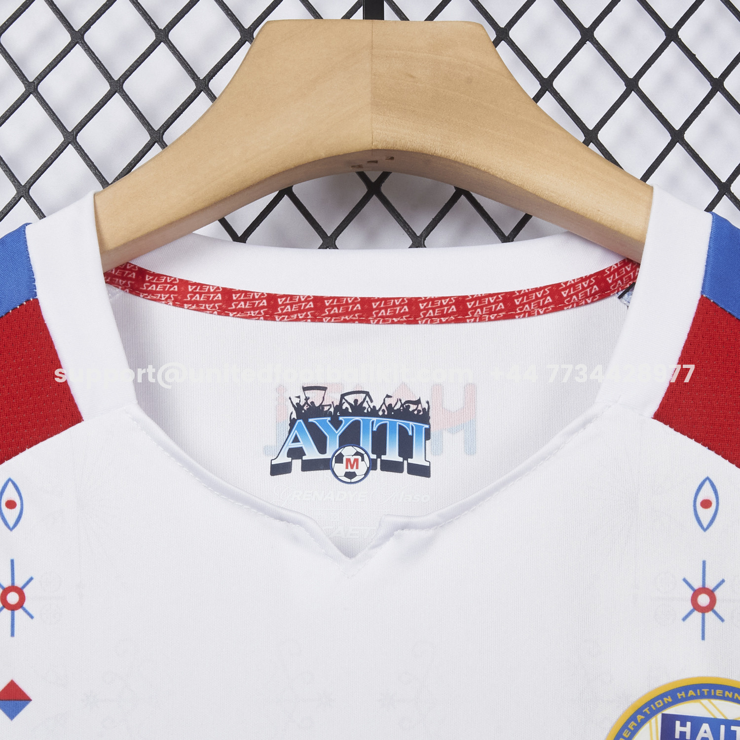 Unitedfootballkit.com | Haiti 2026 Away White Jersey - Fans Version -Customize Name, Number and Patch | Worldwide Shipping