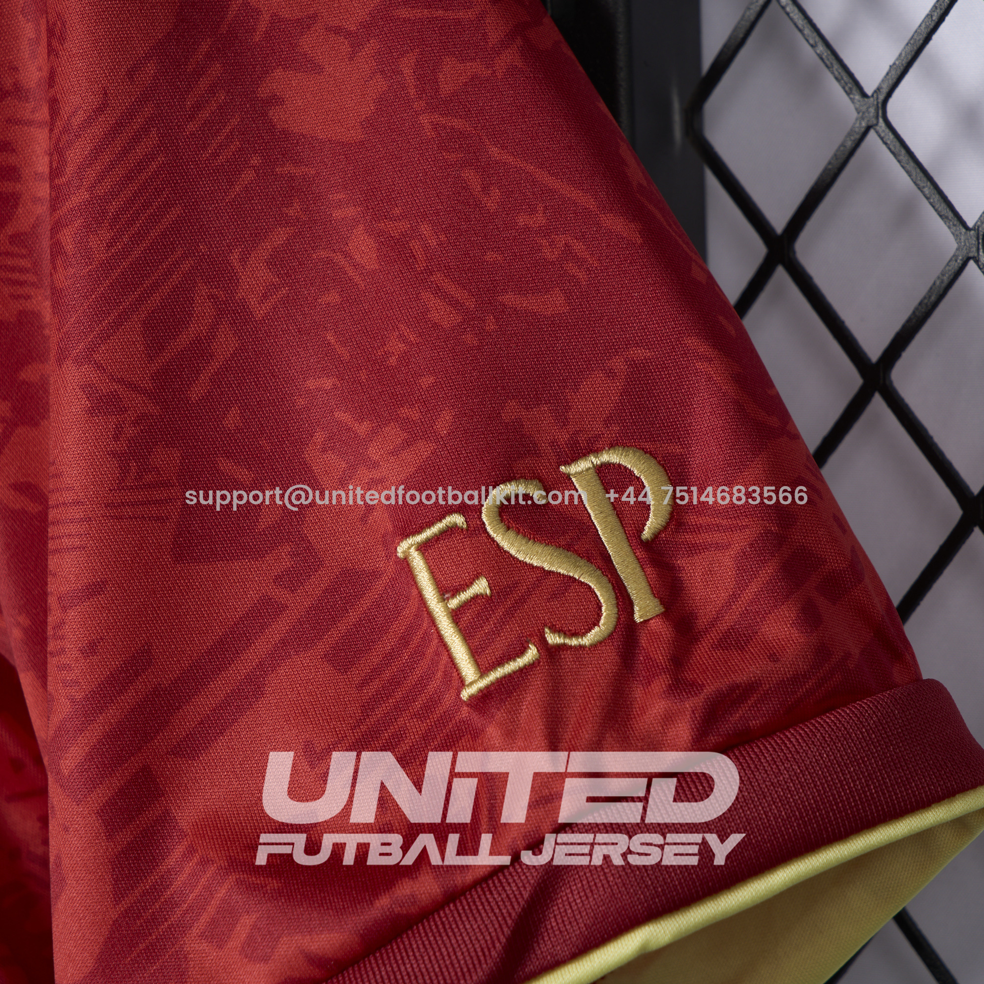 Unitedfootballkit.com | Spain 2024-25 COMMA Red Special Edition Jersey - Fans Version -Customize Name, Number and Patch | Worldwide Shipping