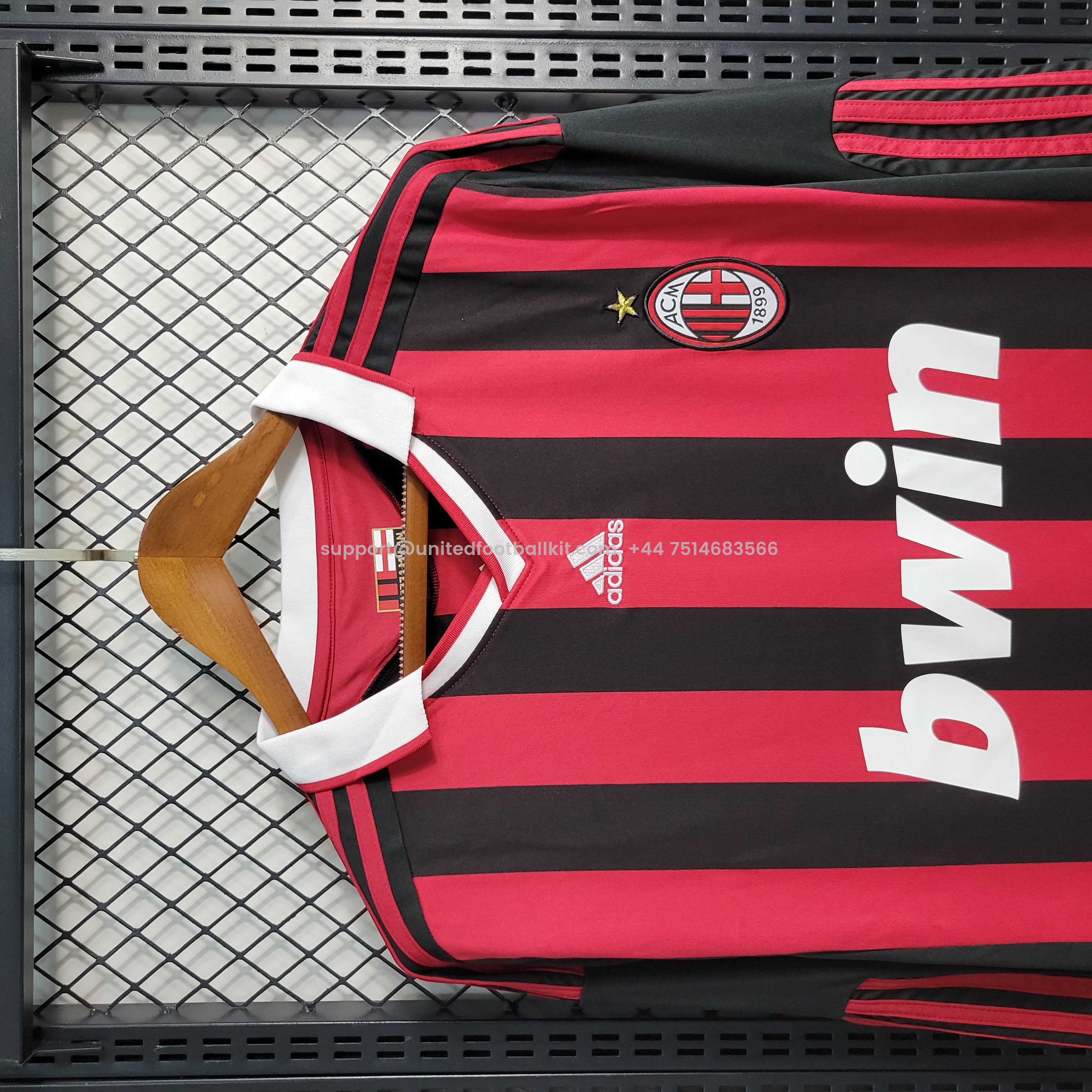 Unitedfootballkit.com | Retro AC Milan 2009-10 Home Stadium Long Sleeve Jersey -Customize Name, Number and Patch | Worldwide Shipping
