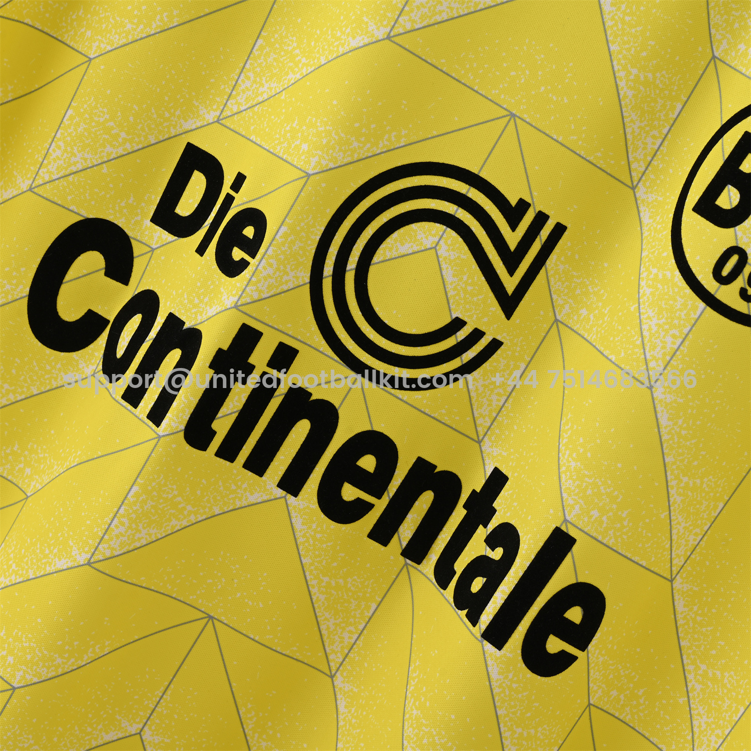 Unitedfootballkit.com | Retro Dortmund 1988-89 Home Jersey -Customize Name, Number and Patch | Worldwide Shipping