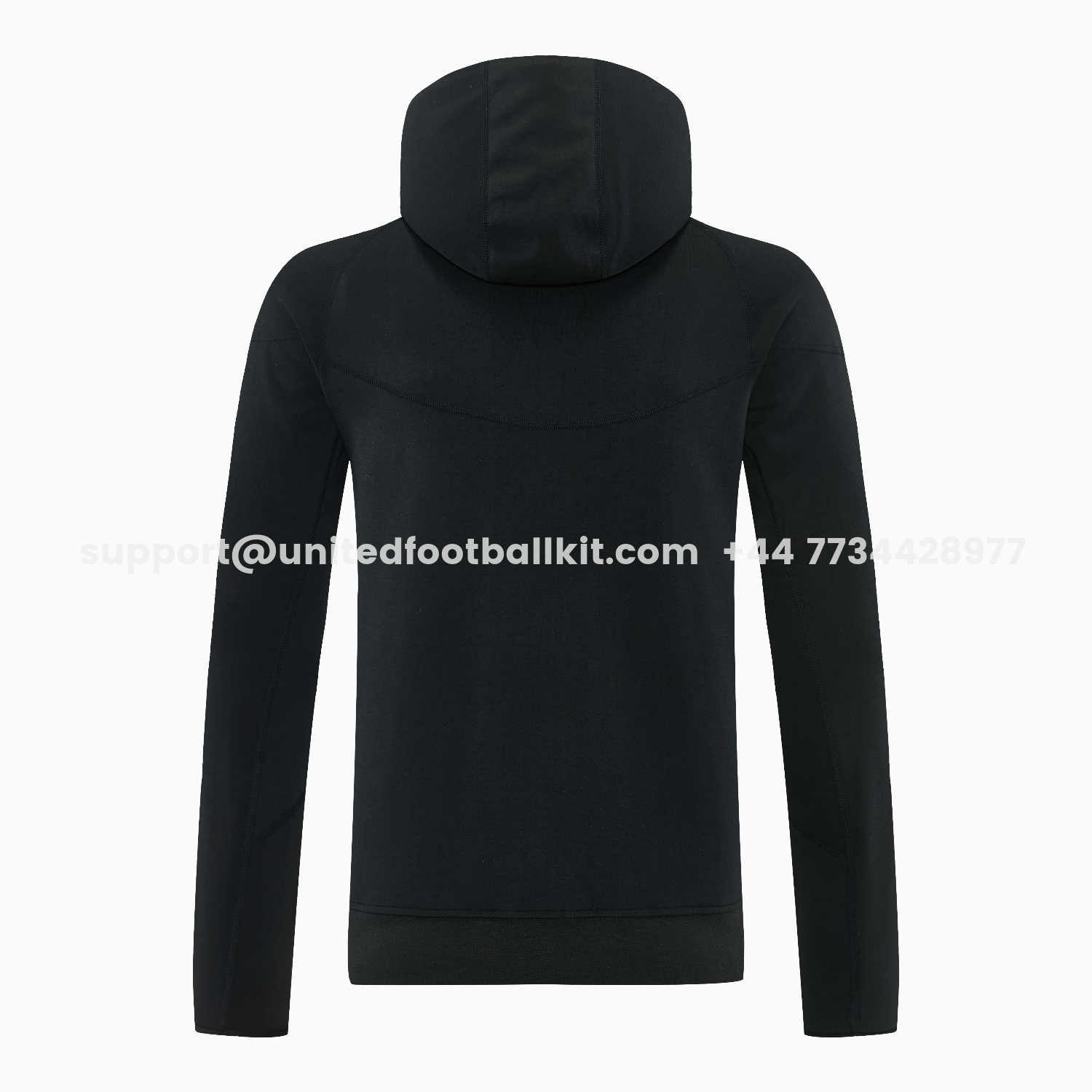 Unitedfootballkit.com | C.H.E.L.S.E.A 2026 Hooded Windbreaker Training Set - Black Top & Pants -Customize Name, Number and Patch | Worldwide Shipping