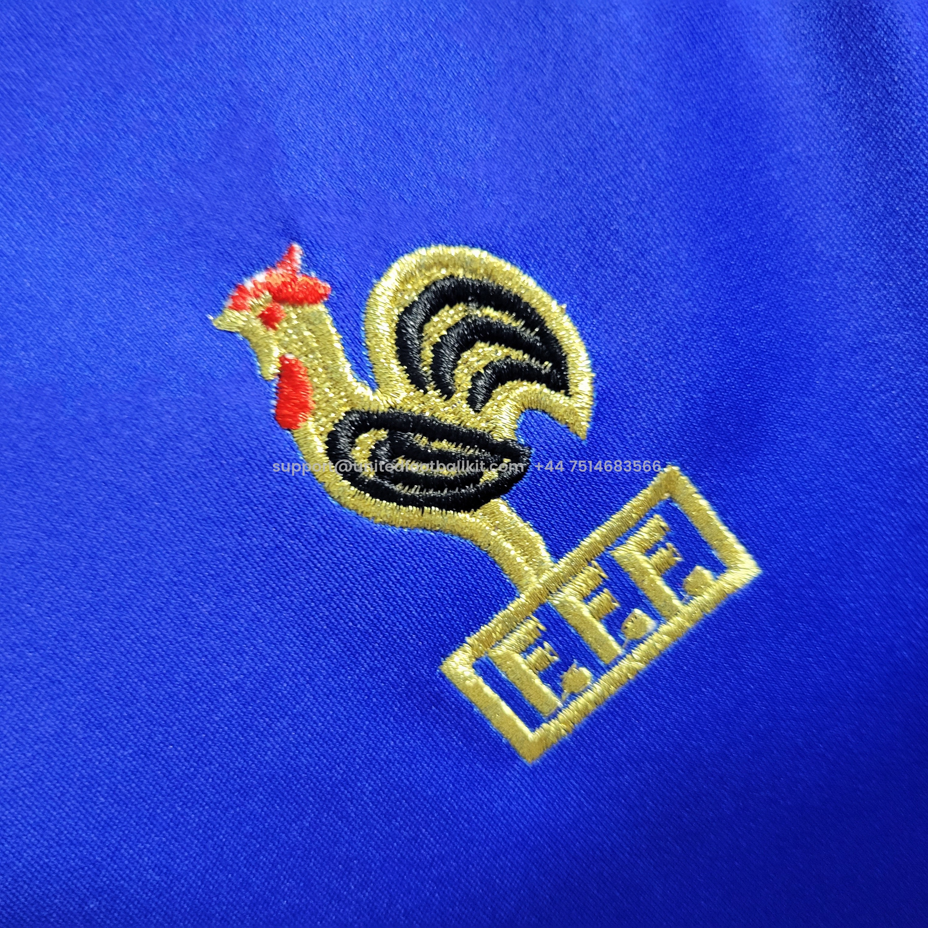 Unitedfootballkit.com | Retro France 1994 Home Stadium Jersey -Customize Name, Number and Patch | Worldwide Shipping