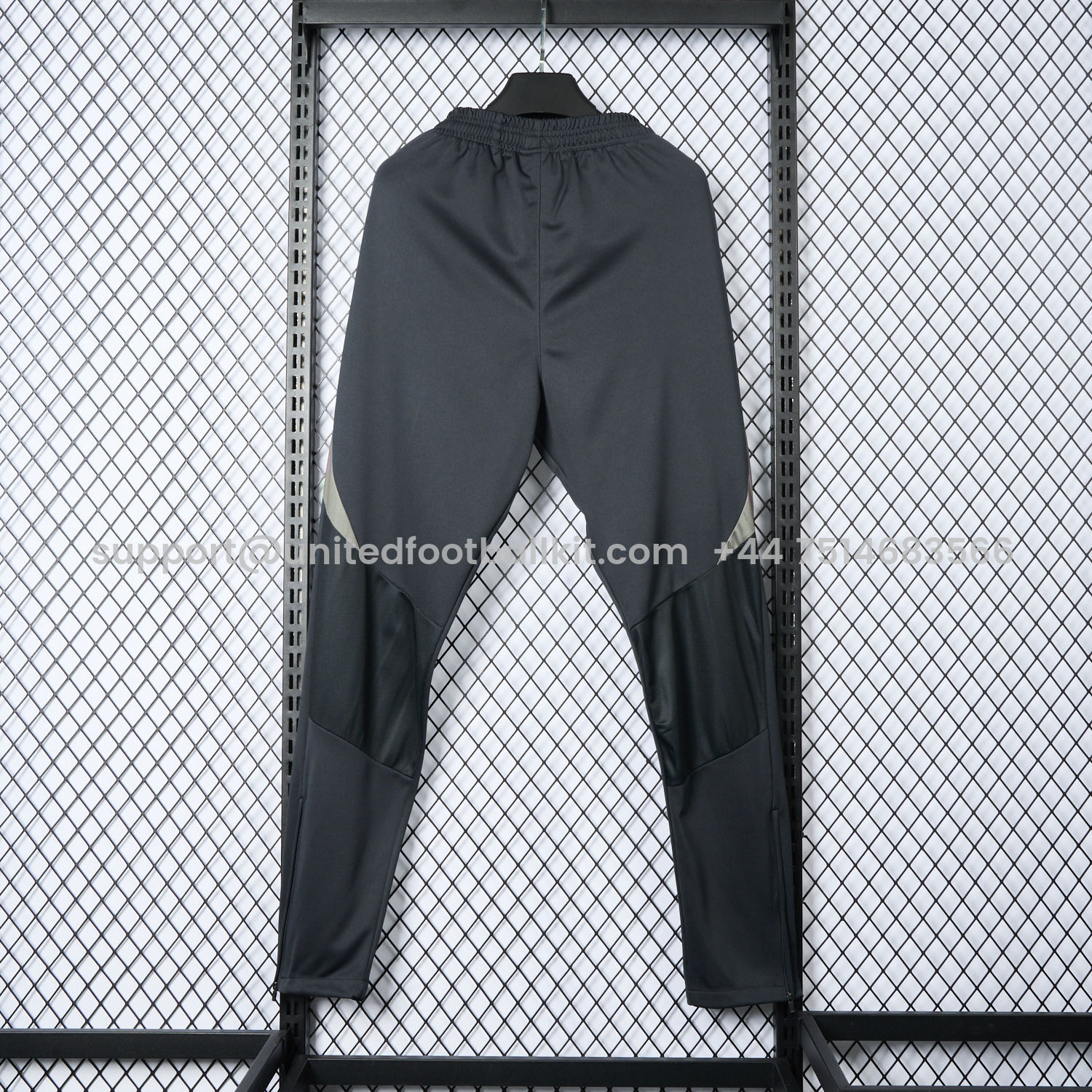 Unitedfootballkit.com | Real Madrid 24-25 Graphite Grey Training Pants - Player Version -Customize Name, Number and Patch | Worldwide Shipping