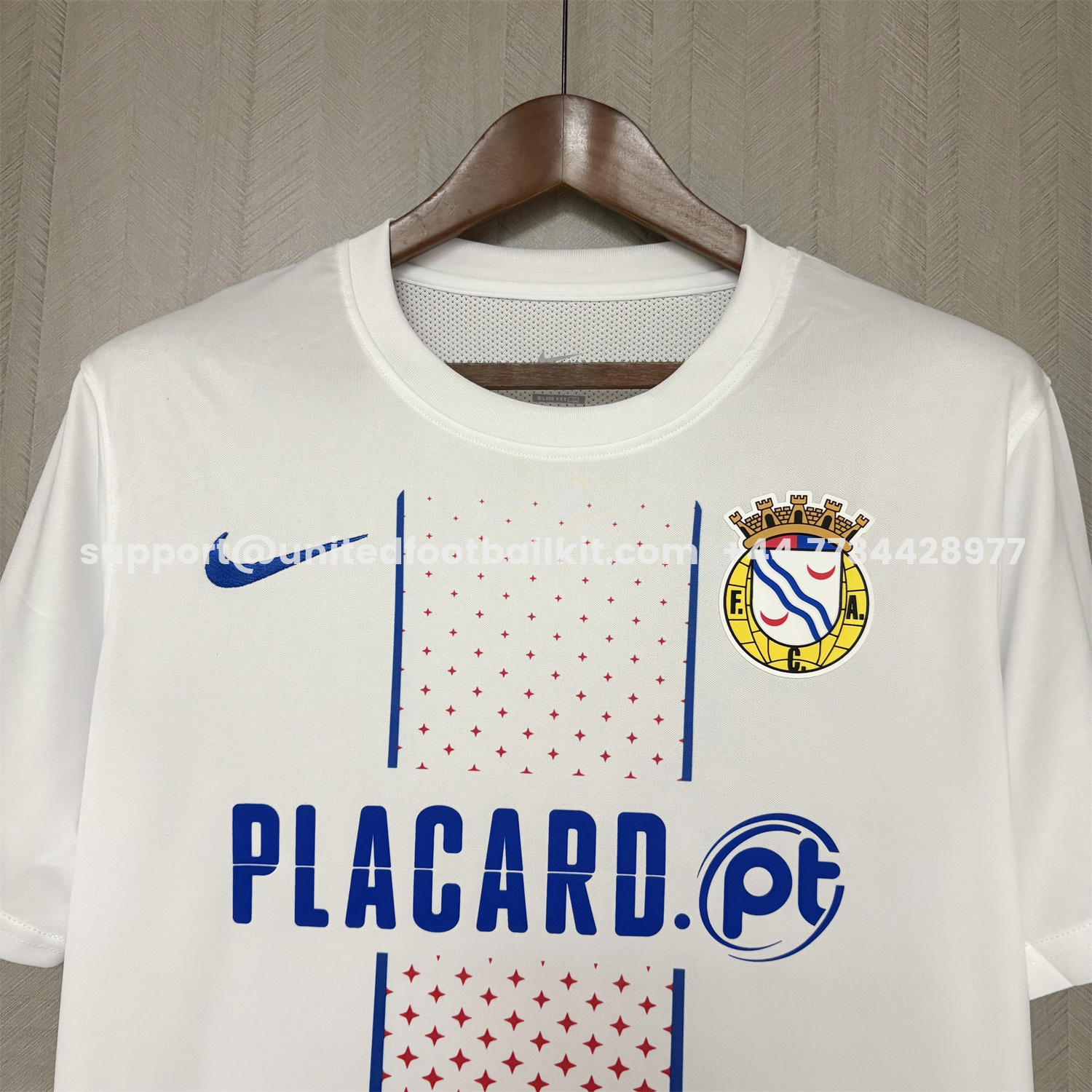 Unitedfootballkit.com | Alverca 25-26 Away White Jersey - Fans Version -Customize Name, Number and Patch | Worldwide Shipping