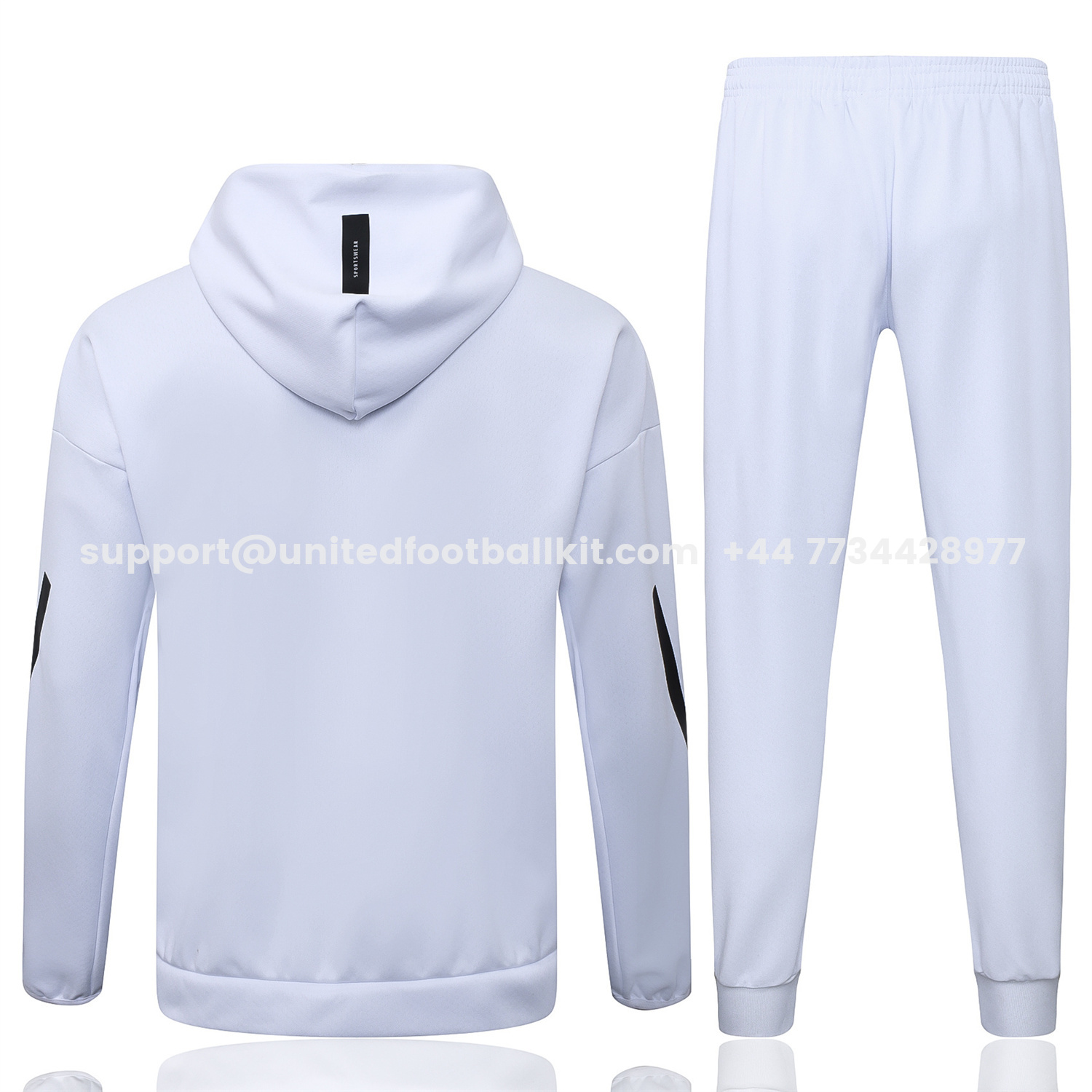 Unitedfootballkit.com | Ajax 25-26 Training Hoodie Set - White Hoodie and White Pants -Customize Name, Number and Patch | Worldwide Shipping