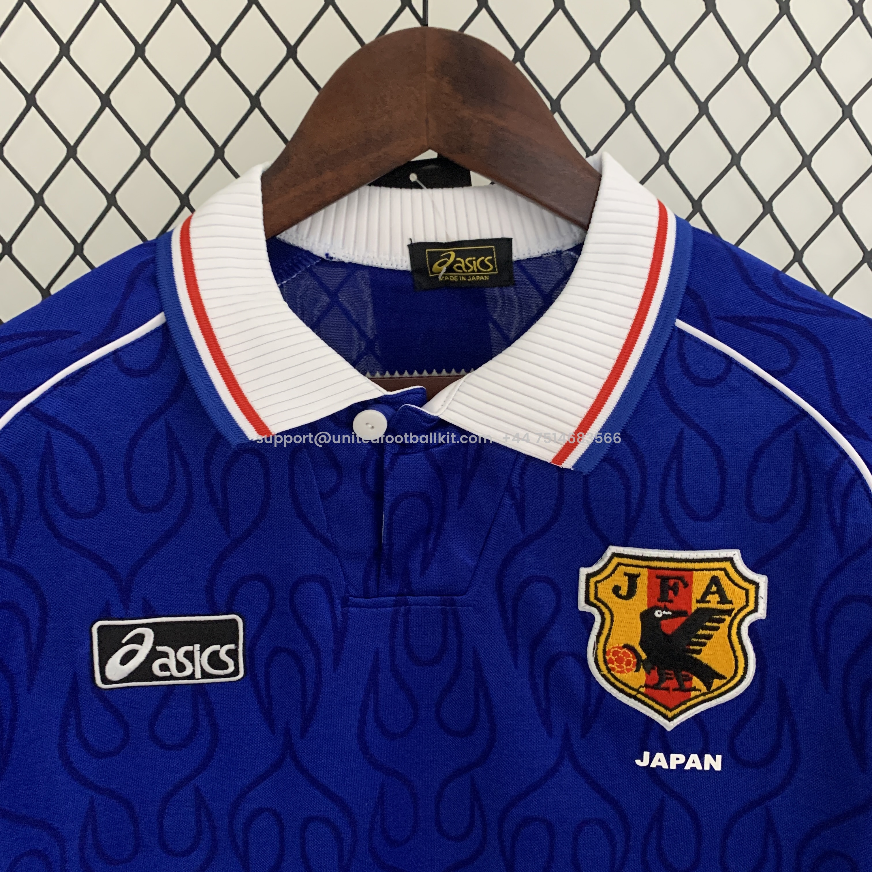 Unitedfootballkit.com | Retro Japan 1998 Home Stadium Long Sleeve Jersey -Customize Name, Number and Patch | Worldwide Shipping
