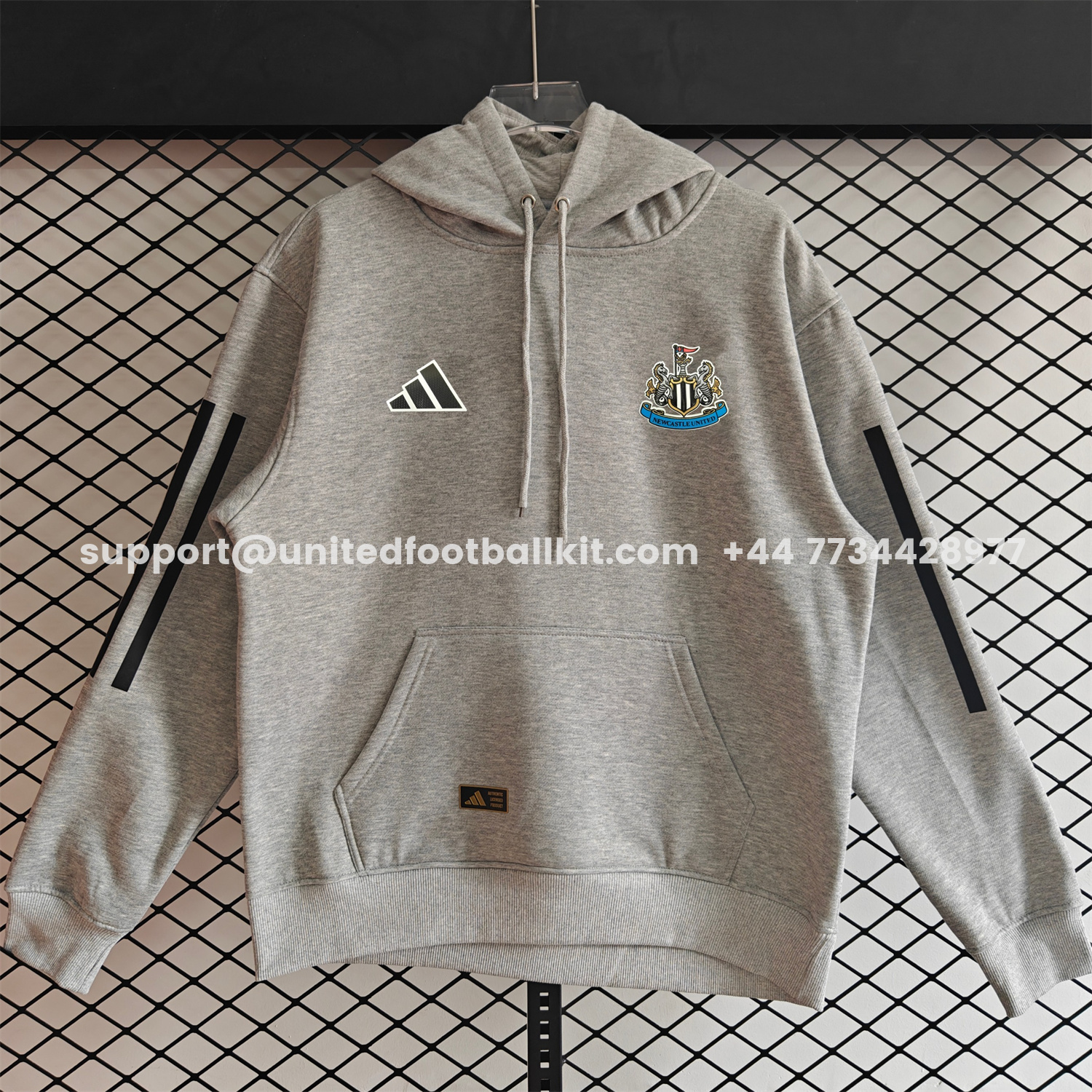 Unitedfootballkit.com | Newcastle United 25-26 Home Unisex Pullover Hoodie -Customize Name, Number and Patch | Worldwide Shipping