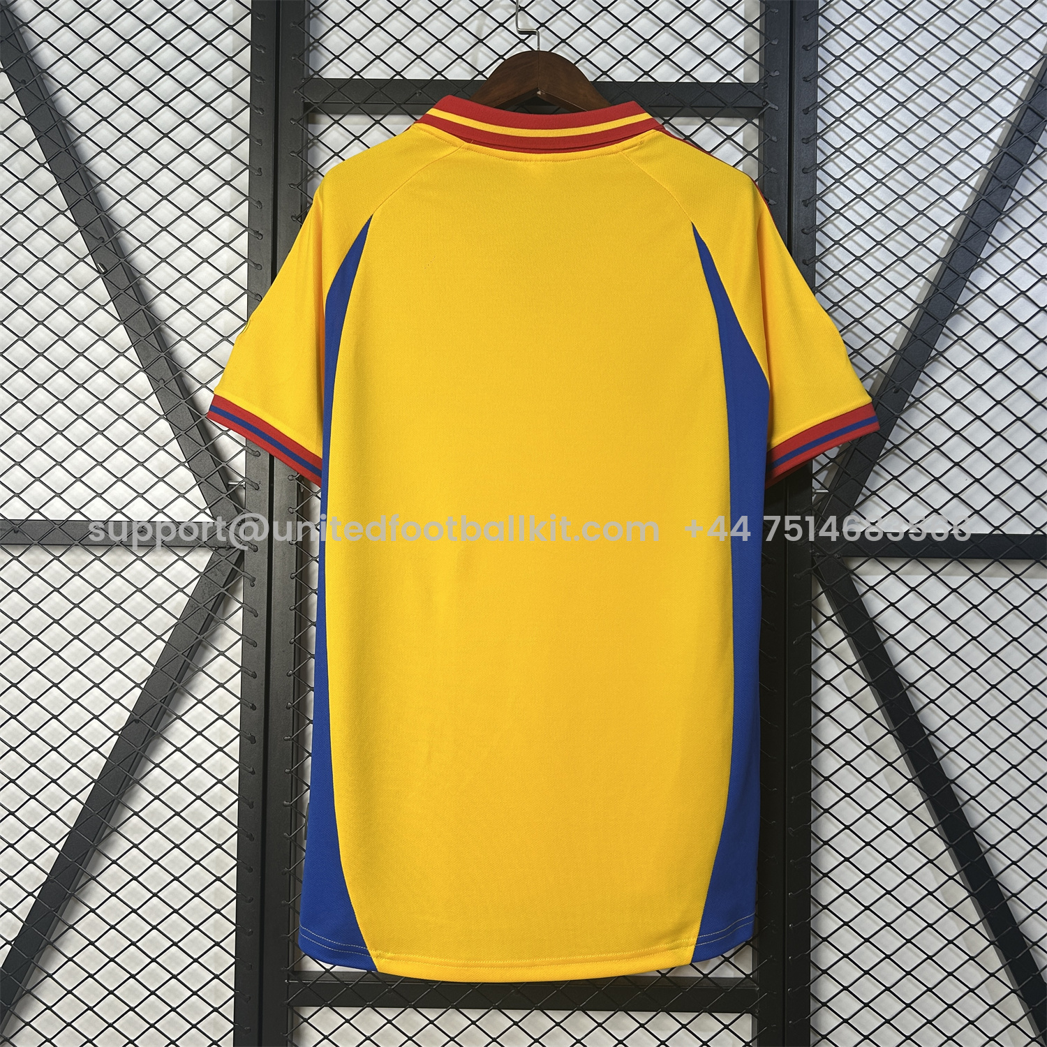 Unitedfootballkit.com | Retro Romania 2000 Home Jersey -Customize Name, Number and Patch | Worldwide Shipping