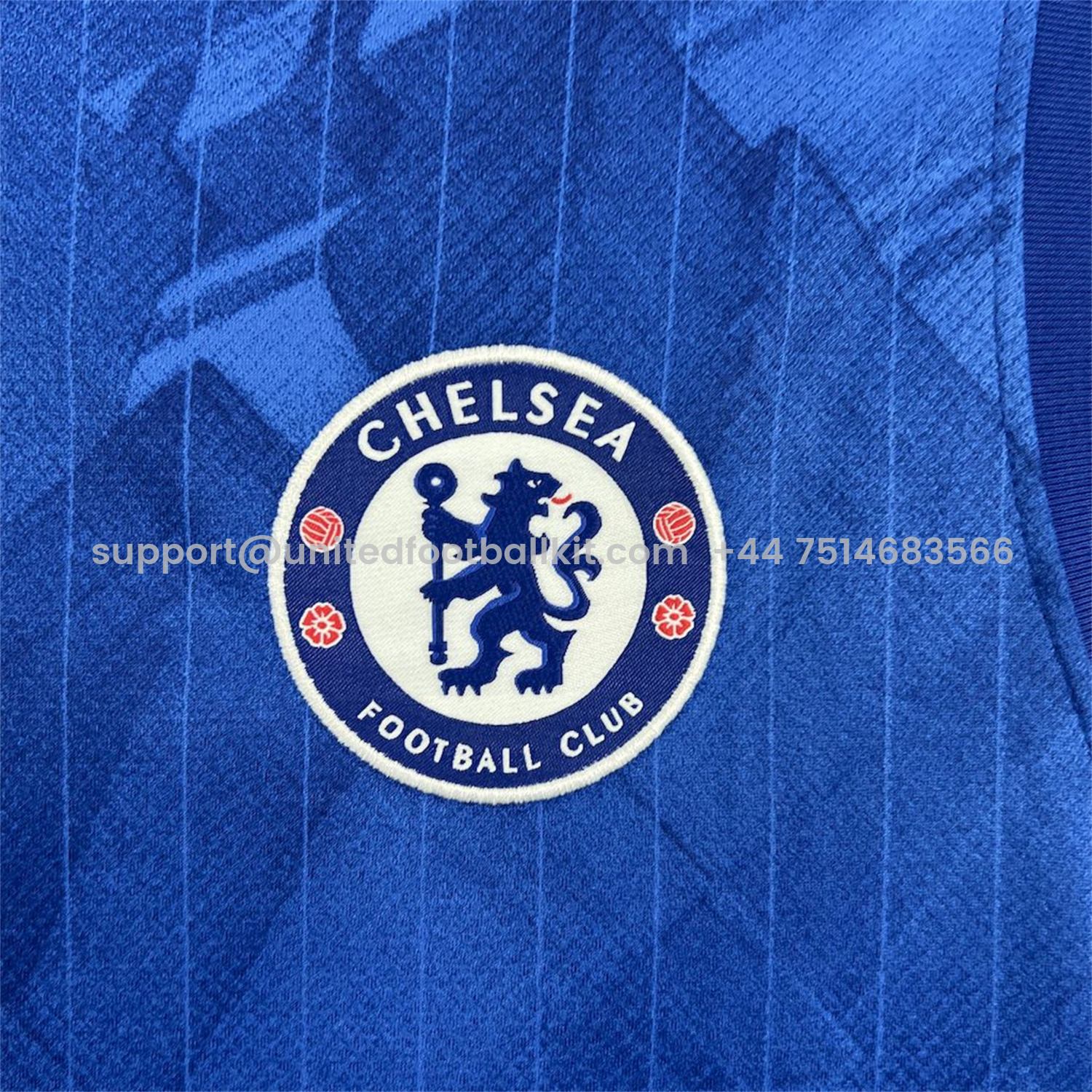 Unitedfootballkit.com | C.H.E.L.S.E.A 25-26 Blue Training Vest - Fans Version -Customize Name, Number and Patch | Worldwide Shipping