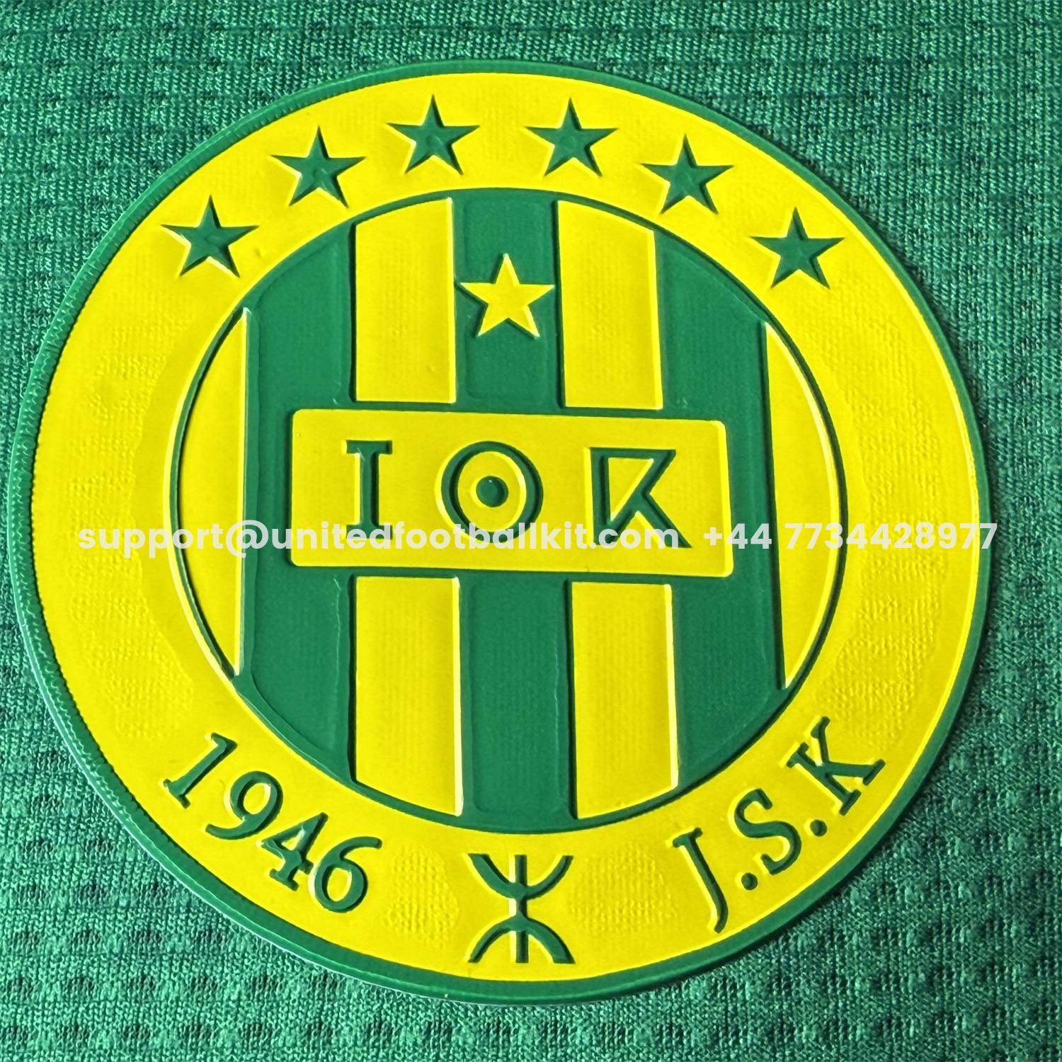 Unitedfootballkit.com | JS Kabylie 25-26 Home Yellow And Green Jersey - Player Version -Customize Name, Number and Patch | Worldwide Shipping