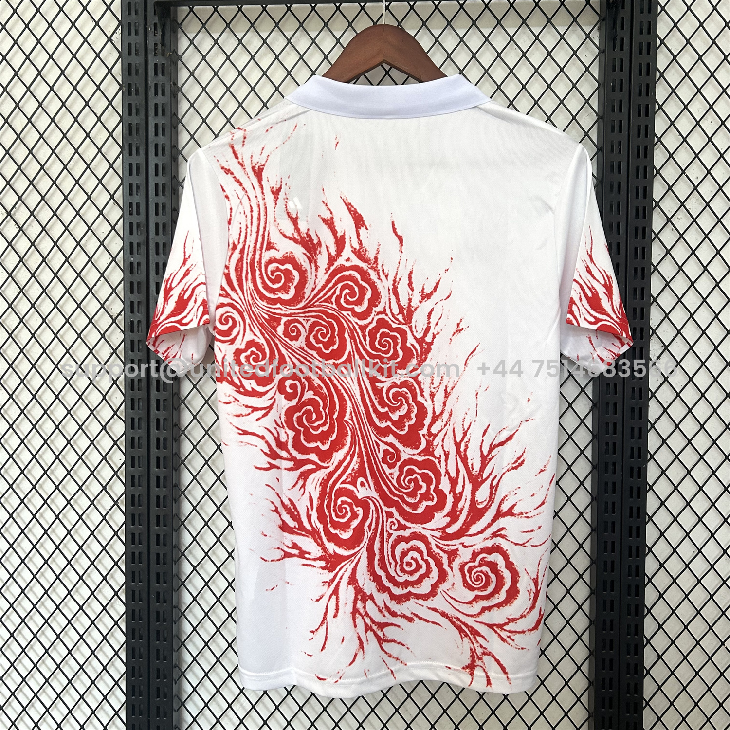 Unitedfootballkit.com | Japan 25-26 Y3 Red Auspicious Cloud Pattern White Jersey - Fans Version -Customize Name, Number and Patch | Worldwide Shipping