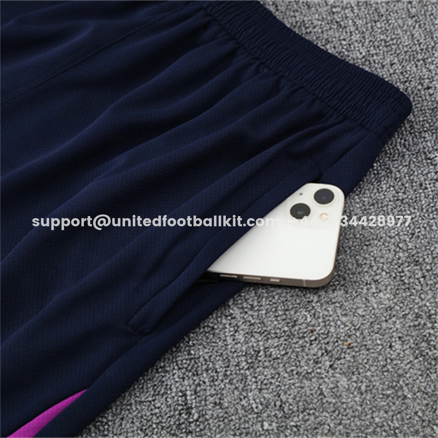 Unitedfootballkit.com | Barcelona 25-26 Short-Sleeve Training Set - Purple Top & Deep Blue Shorts -Customize Name, Number and Patch | Worldwide Shipping