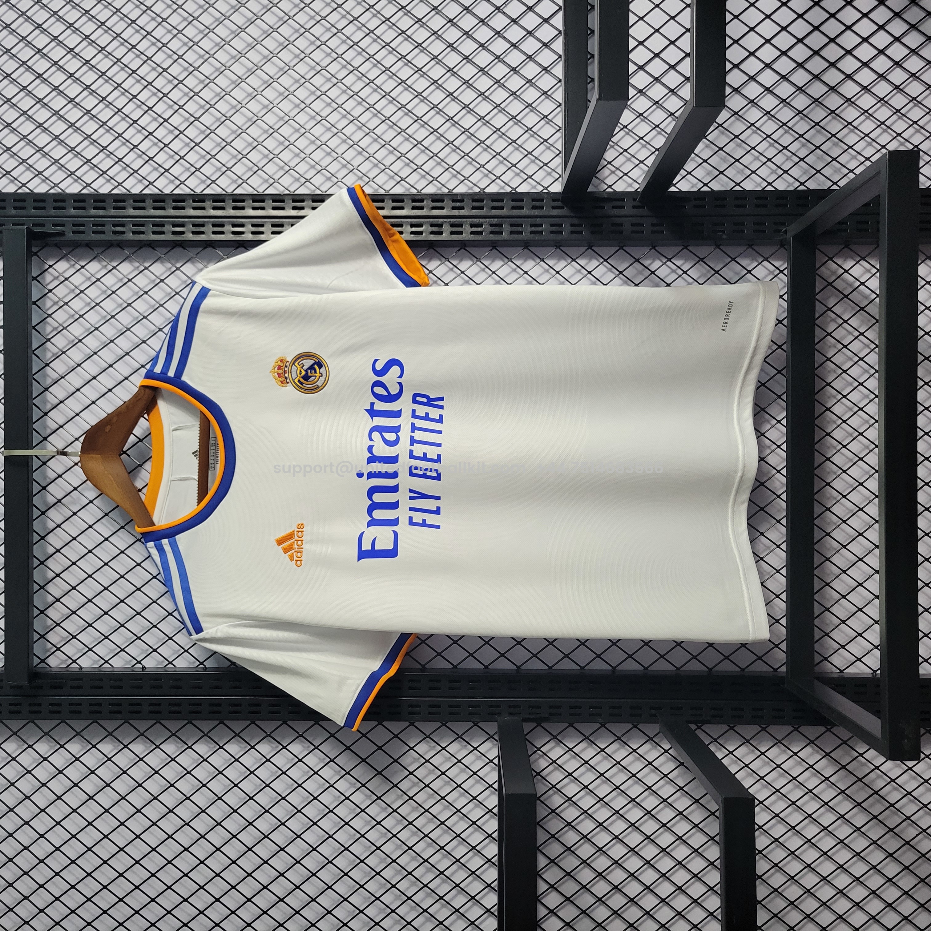 Unitedfootballkit.com | Retro Real Madrid 21-22 Home Stadium Jersey -Customize Name, Number and Patch | Worldwide Shipping