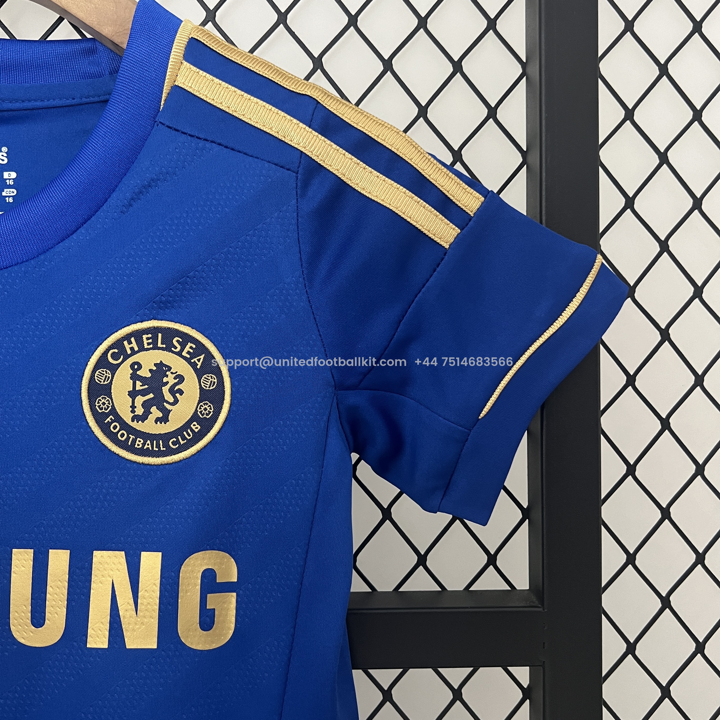 Unitedfootballkit.com | Retro C.H.E.L.S.E.A 2012-13 Home Stadium Kids Kit -Customize Name, Number and Patch | Worldwide Shipping