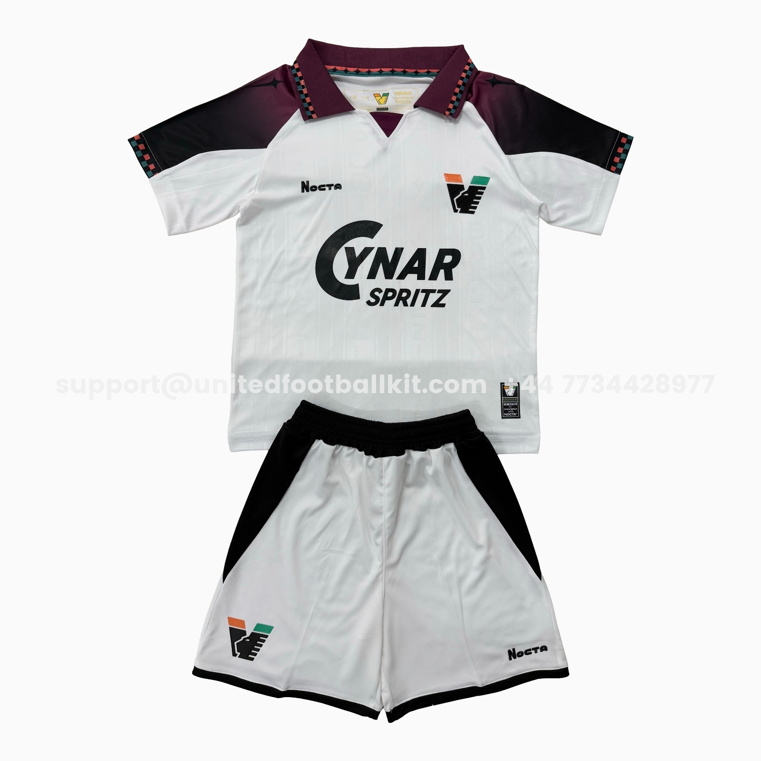 Unitedfootballkit.com | Venezia FC 25-26 Away Men's Adult Jersey Set - Fans Version -Customize Name, Number and Patch | Worldwide Shipping