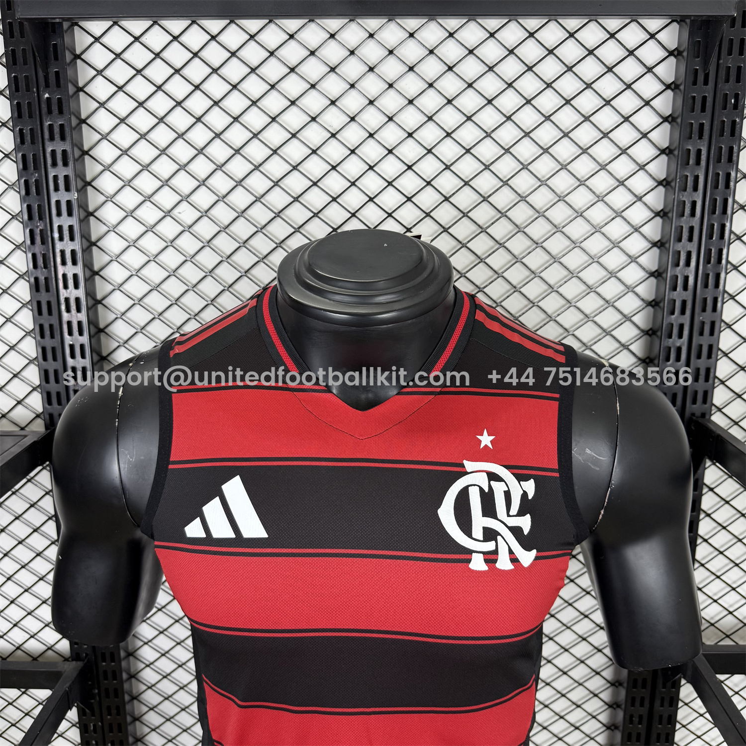 Unitedfootballkit.com | Flamengo 25-26 Home Unsponsored Vest - Player Version -Customize Name, Number and Patch | Worldwide Shipping