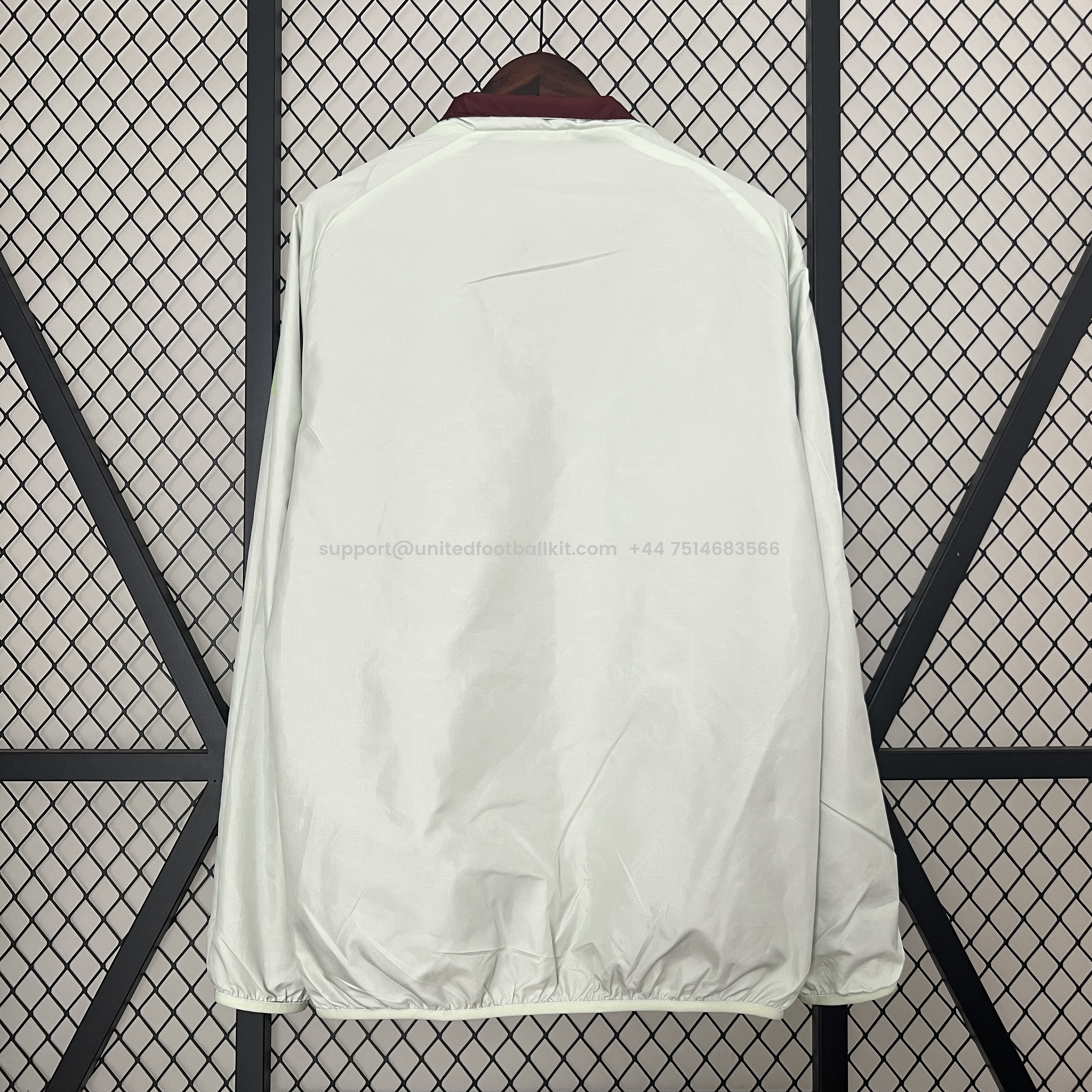 Unitedfootballkit.com | Mexico 2024 Double Sided Reversible Windbreaker - Red & Grey -Customize Name, Number and Patch | Worldwide Shipping