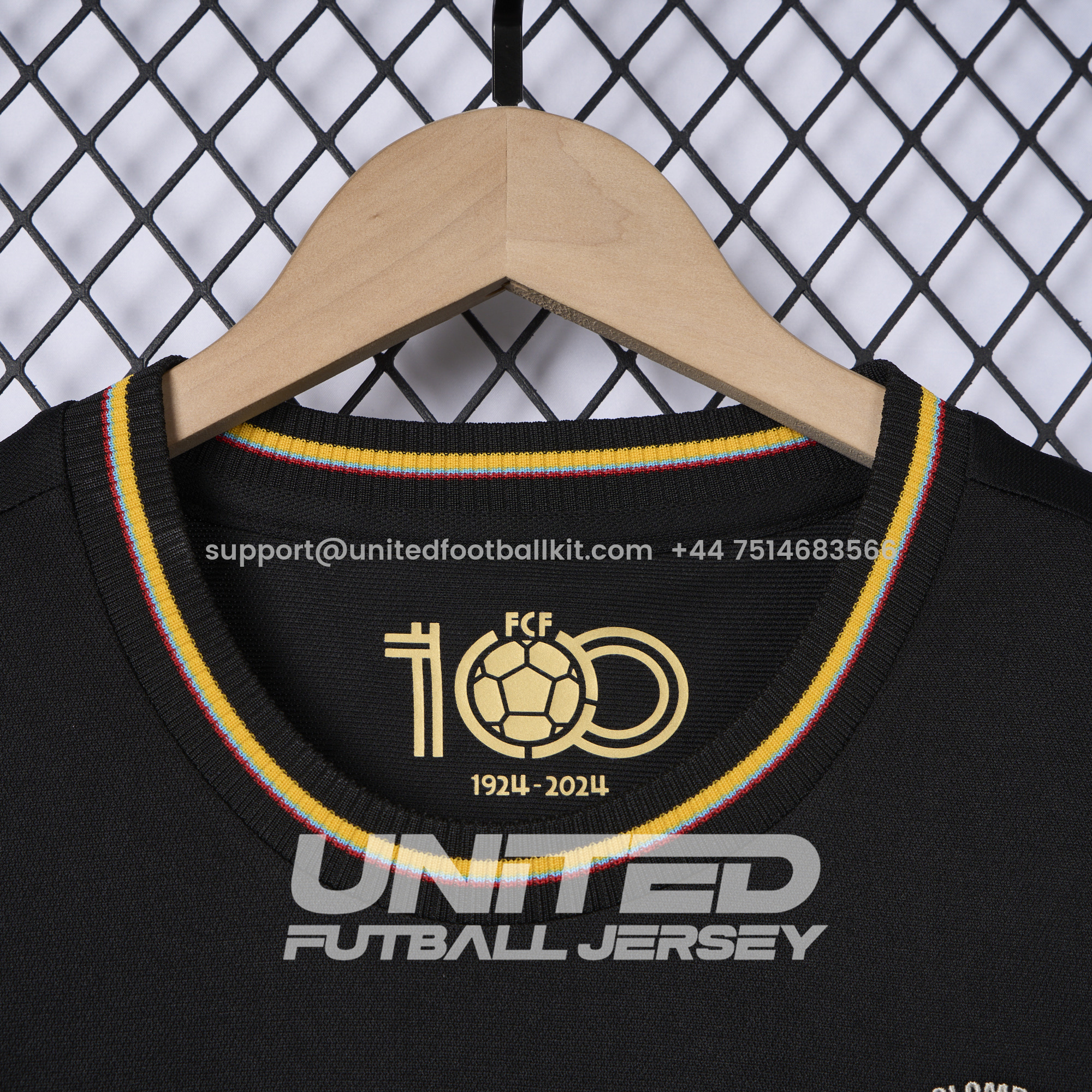 Unitedfootballkit.com | Colombia 2024 100th Anniversary Black Jersey - Fans Version -Customize Name, Number and Patch | Worldwide Shipping