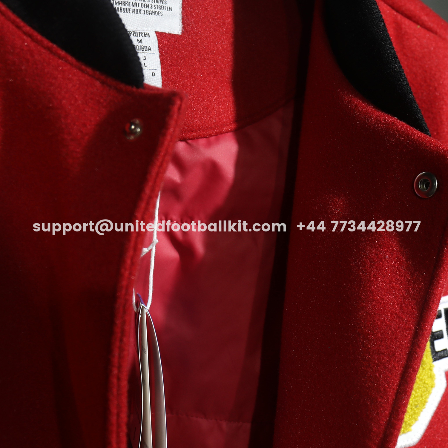 Unitedfootballkit.com | Manchester United 25-26 Warm Windbreaker Jacket - Red And Black -Customize Name, Number and Patch | Worldwide Shipping