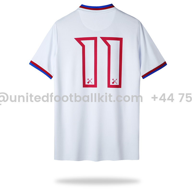 Unitedfootballkit.com | Iron Maiden x West Ham White Special Edition Jersey - with 11 print -Customize Name, Number and Patch | Worldwide Shipping