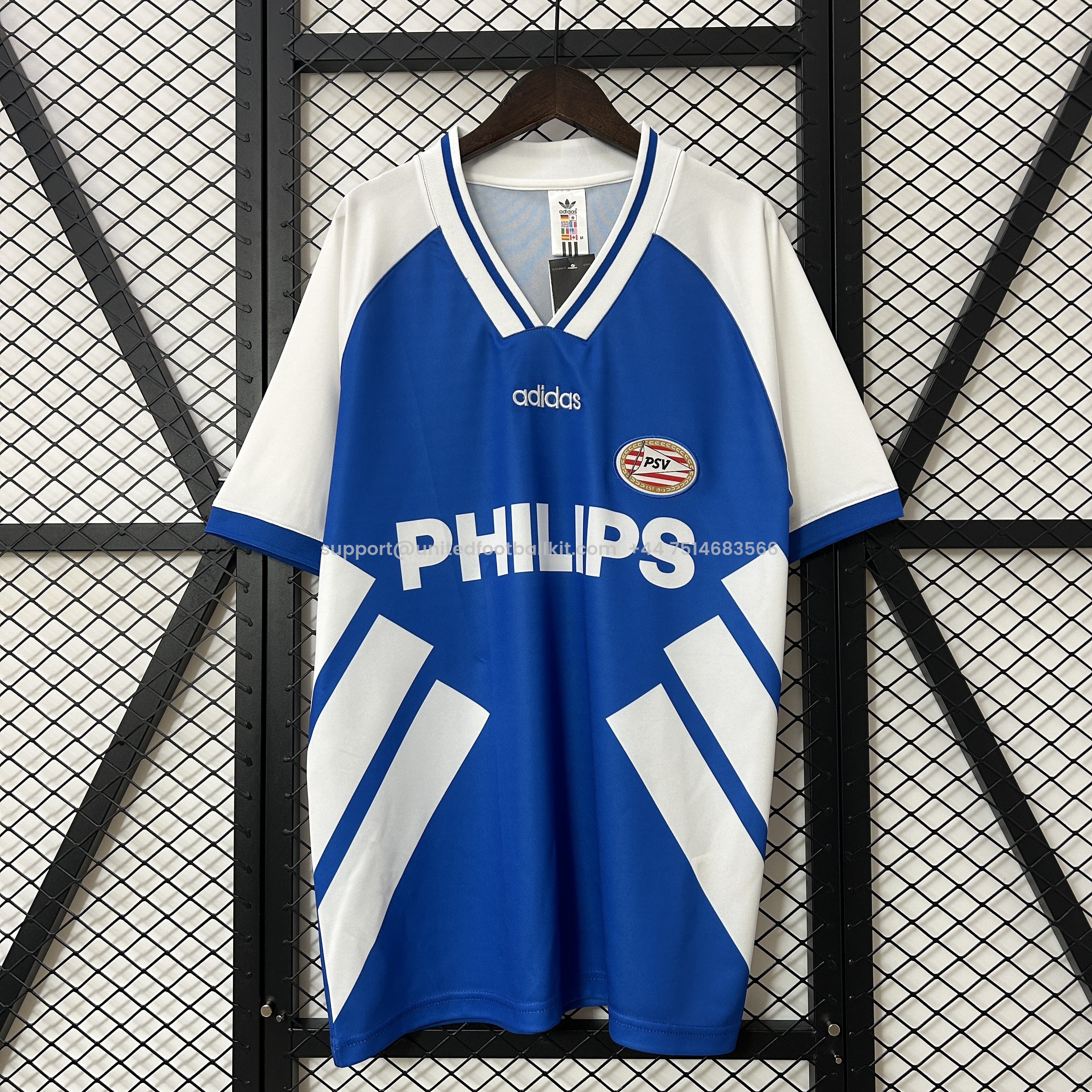 Unitedfootballkit.com | Retro PSV Eindhoven 1994-95 Away Jersey -Customize Name, Number and Patch | Worldwide Shipping
