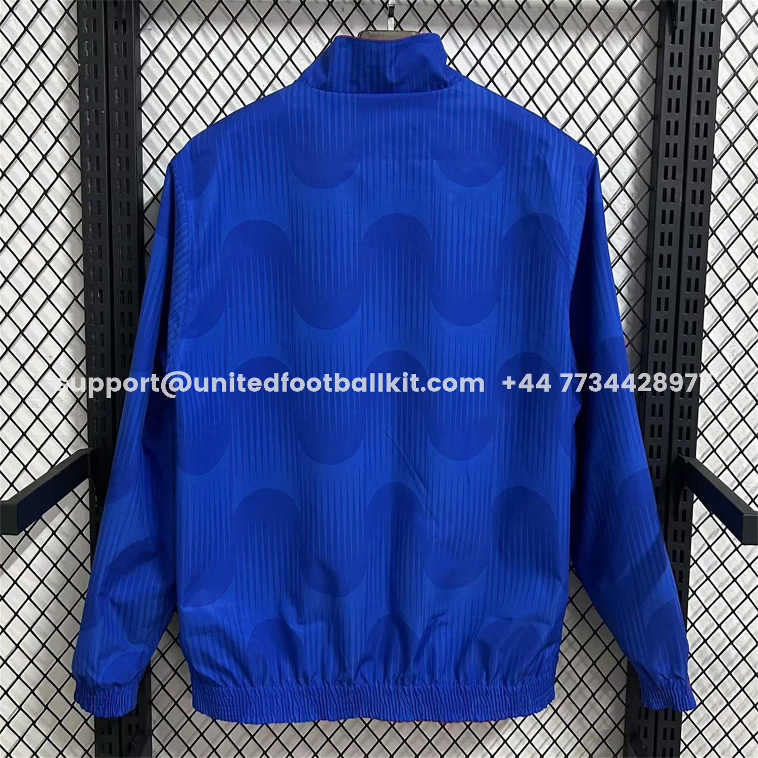 Unitedfootballkit.com | Spain 2026 Pre-Match Double Sided Reversible Windbreaker - Red -Customize Name, Number and Patch | Worldwide Shipping