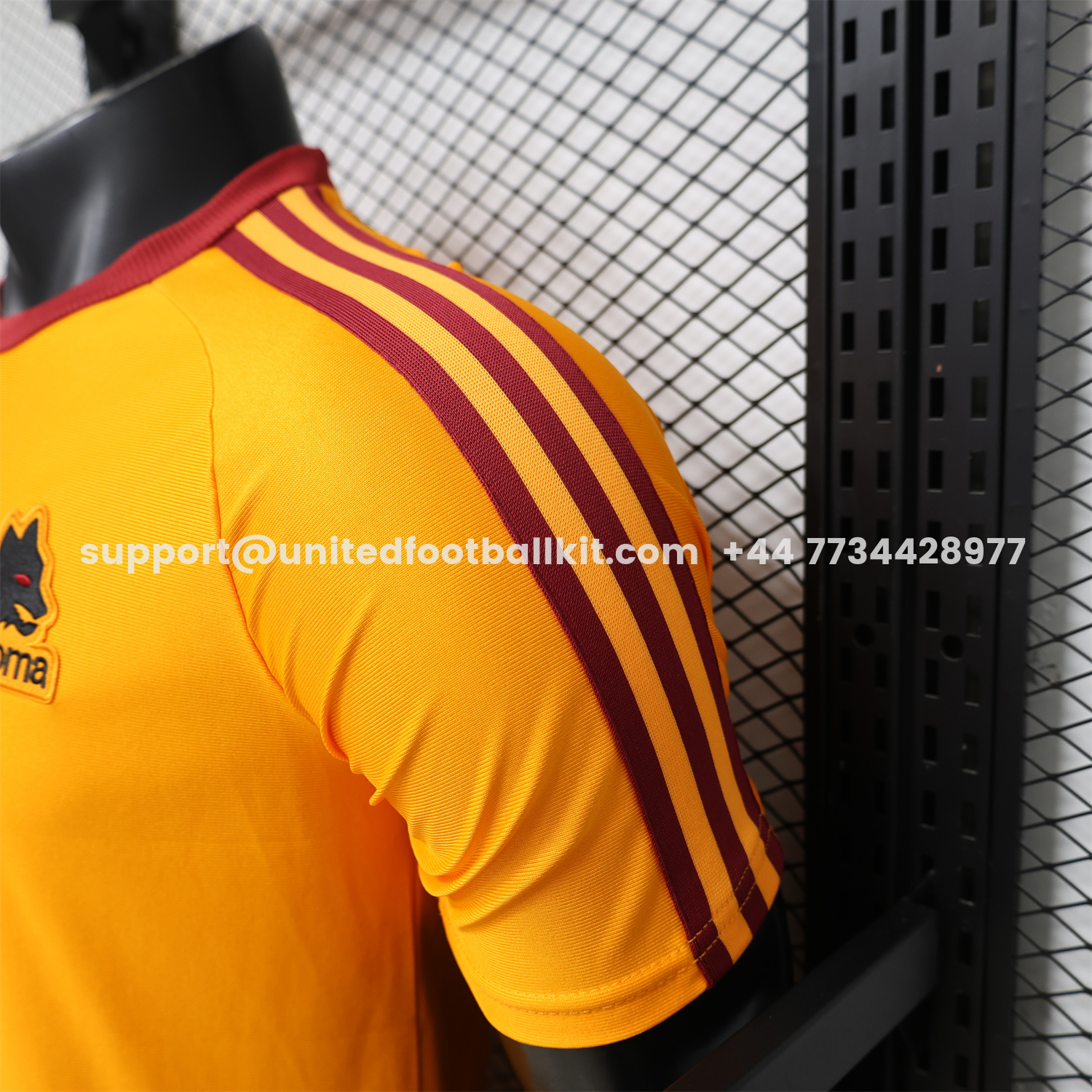 Unitedfootballkit.com | AS Roma 25-26 Retro Casual Style Orange Special Jersey - Player Version -Customize Name, Number and Patch | Worldwide Shipping
