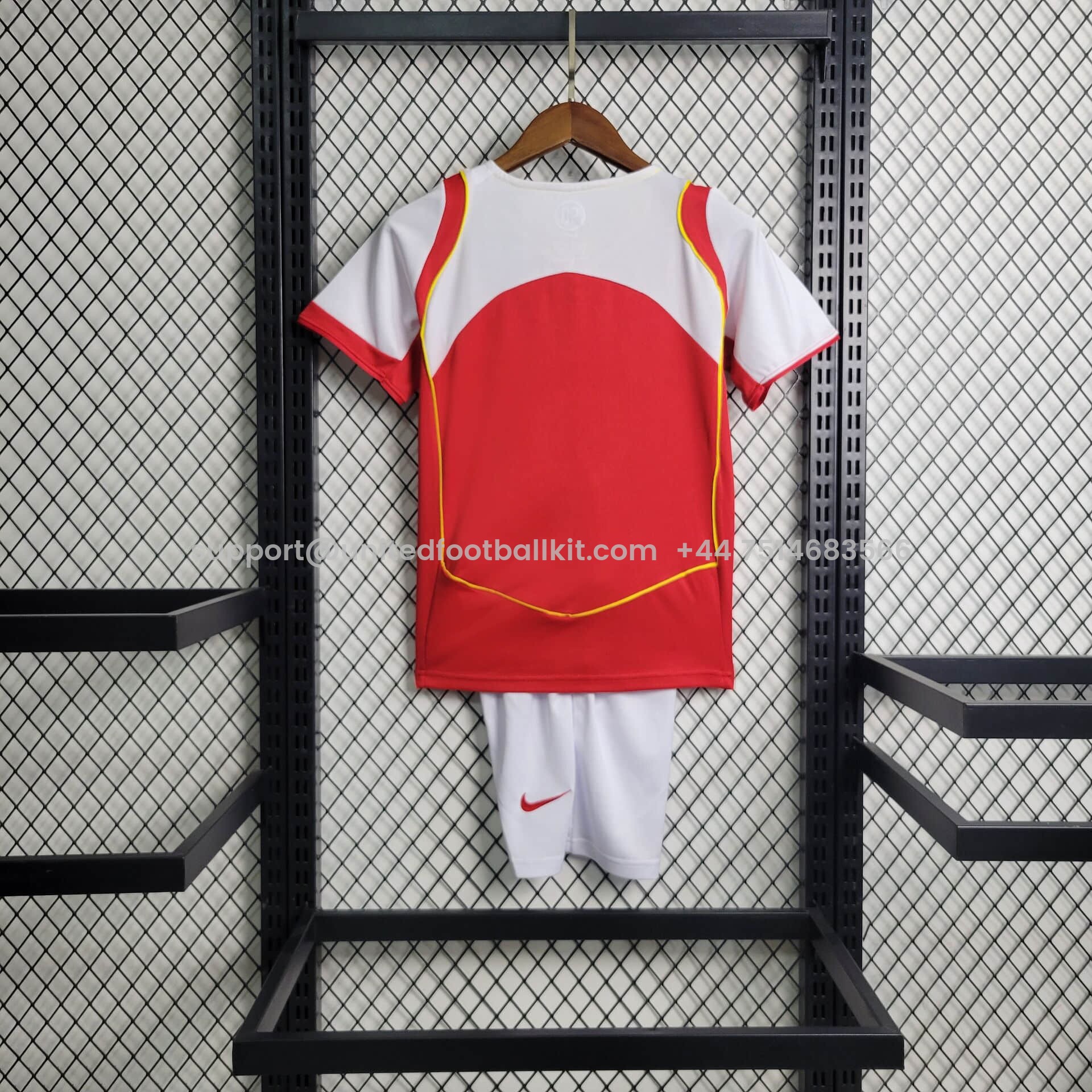 Unitedfootballkit.com | Retro Arsenal 2004-05 Home Stadium Kids Kit -Customize Name, Number and Patch | Worldwide Shipping