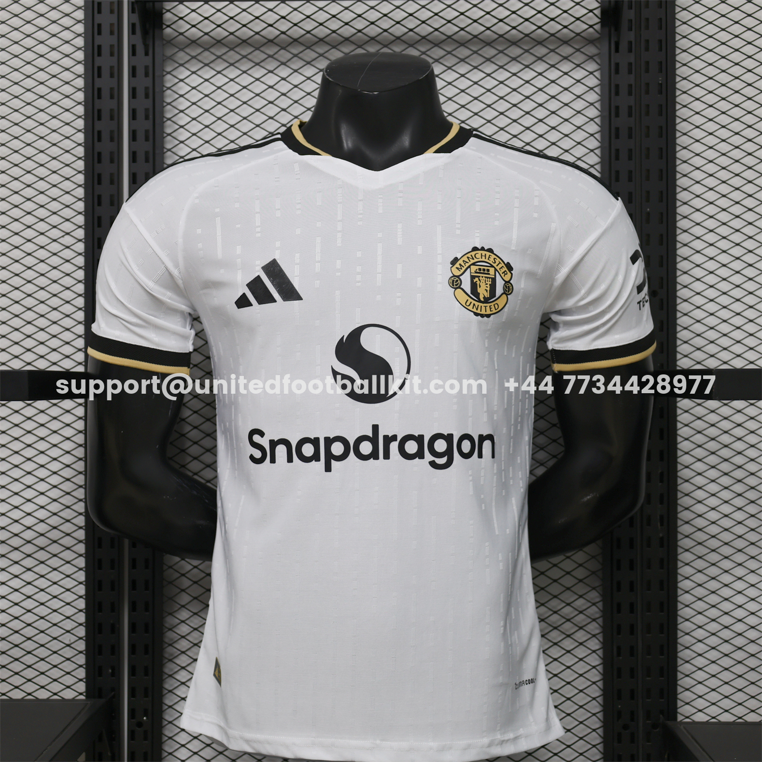 Unitedfootballkit.com | Manchester United 26-27 Snapdragon White Special Jersey - Player Version -Customize Name, Number and Patch | Worldwide Shipping