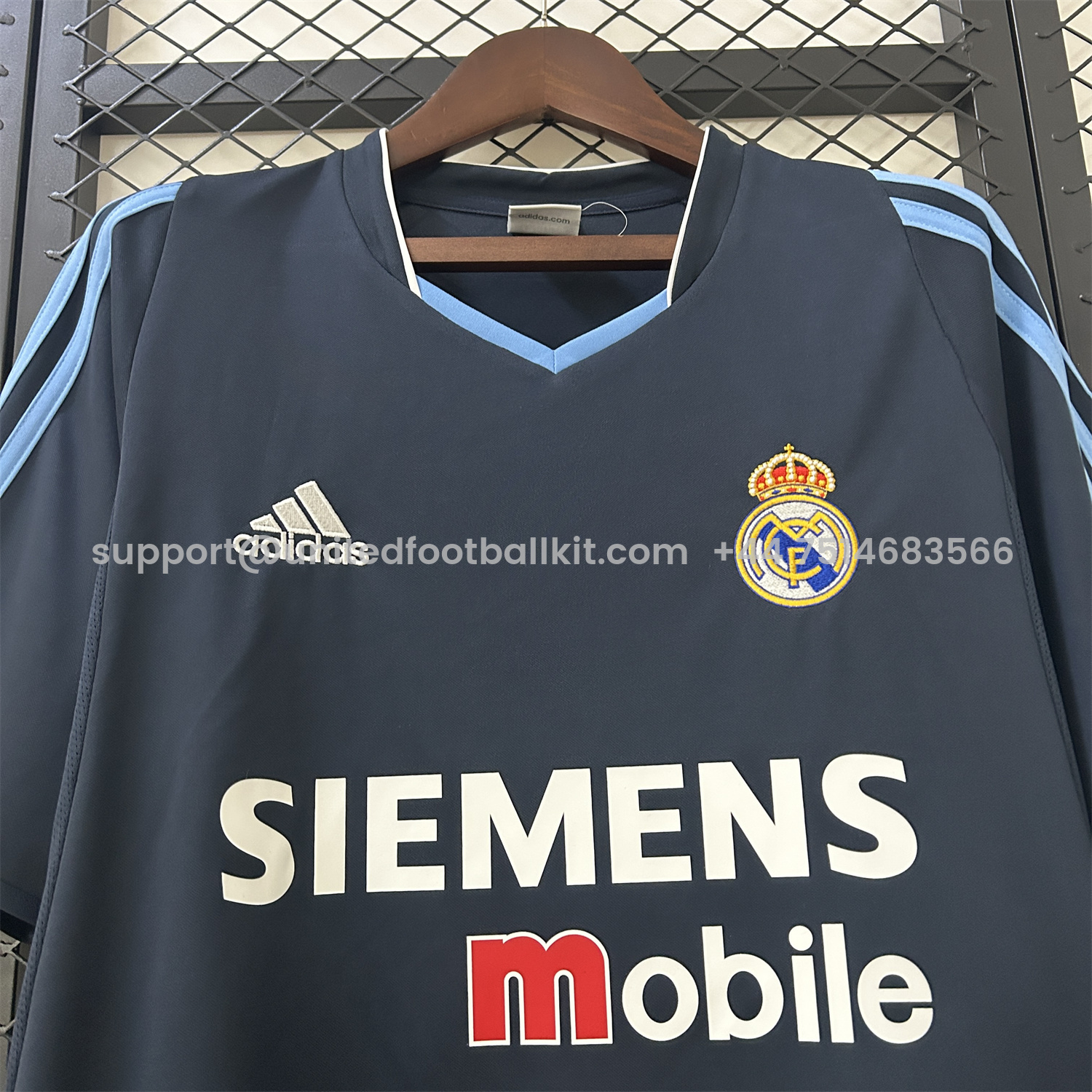 Unitedfootballkit.com | Retro Real Madrid 2003-04 Away Jersey -Customize Name, Number and Patch | Worldwide Shipping