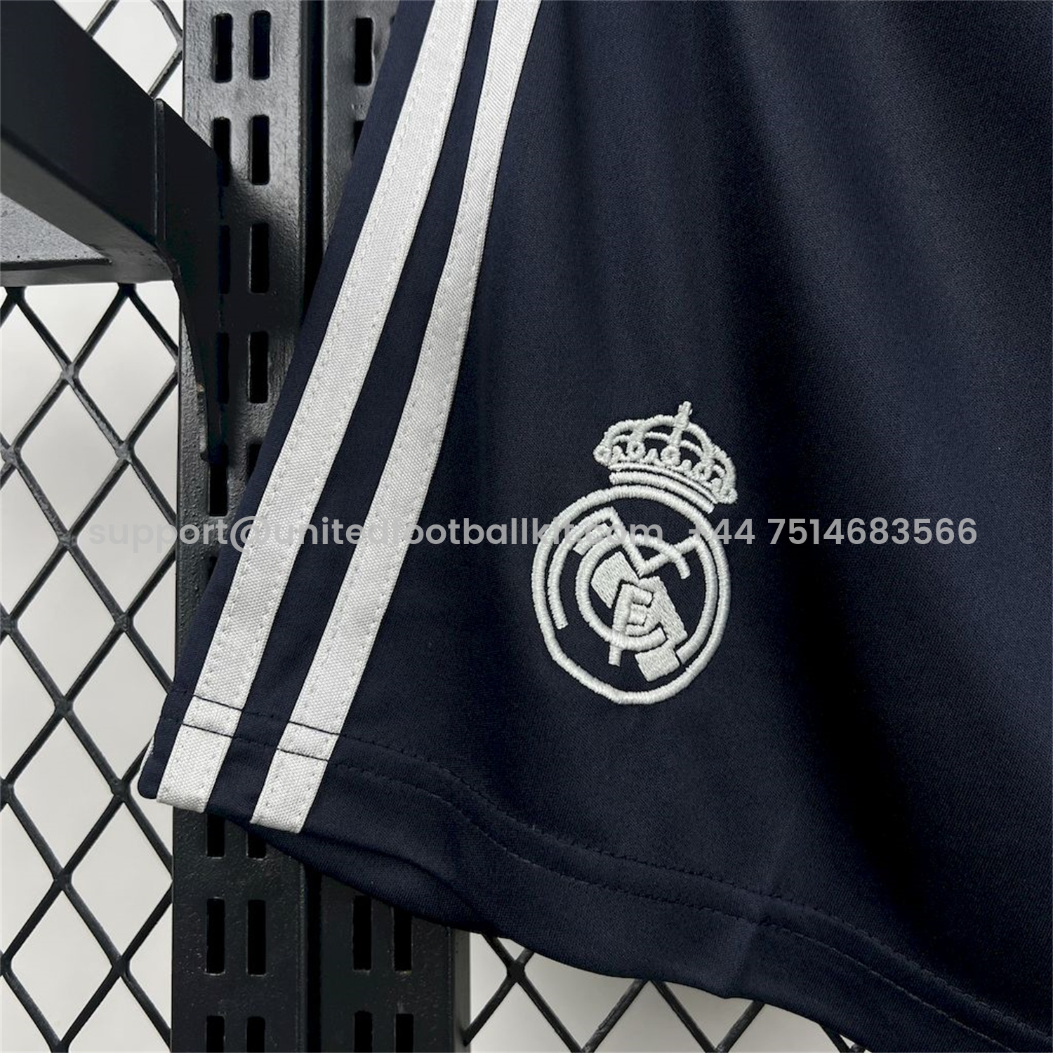 Unitedfootballkit.com | Real Madrid 25-26 Away Shorts - Fans Version -Customize Name, Number and Patch | Worldwide Shipping