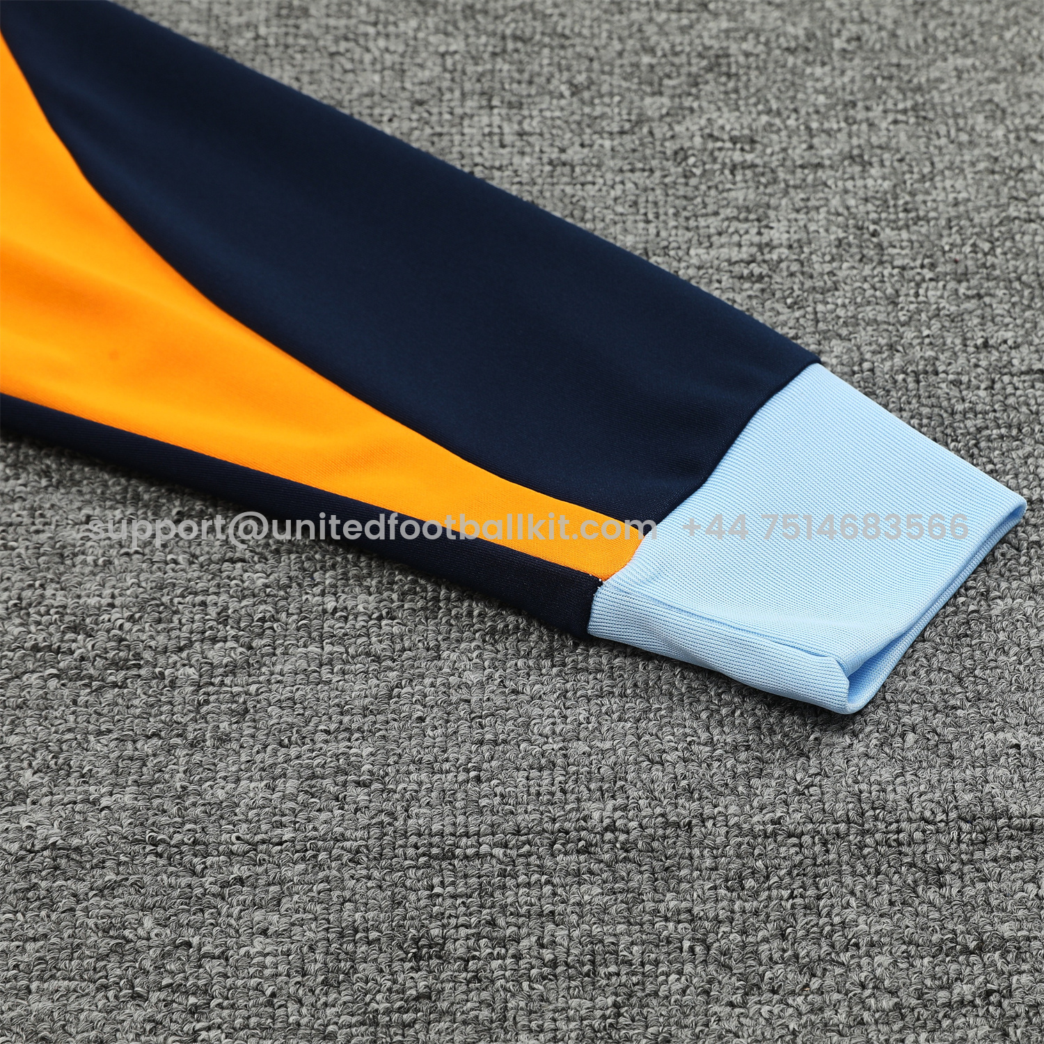 Unitedfootballkit.com | Real Madrid 24-25 Training Hoodie Set - Light Blue Hoodie and Deep Blue Pants -Customize Name, Number and Patch | Worldwide Shipping