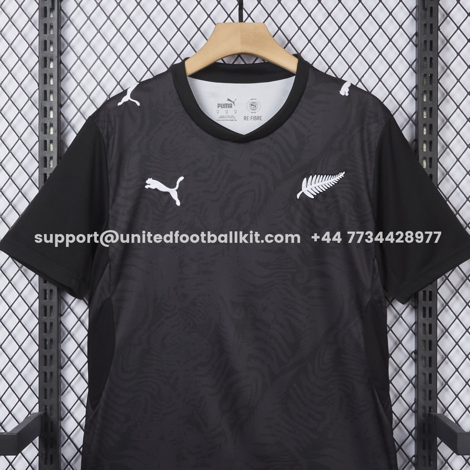 Unitedfootballkit.com | New Zealand 2026 Away Black Jersey - Fans Version -Customize Name, Number and Patch | Worldwide Shipping