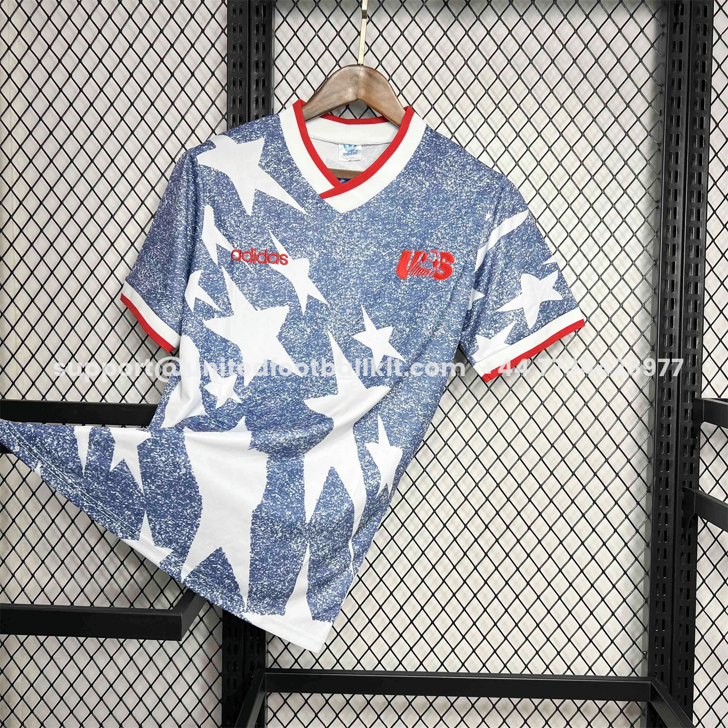 Unitedfootballkit.com | Retro United States USA 1994 Away Stadium Jersey -Customize Name, Number and Patch | Worldwide Shipping