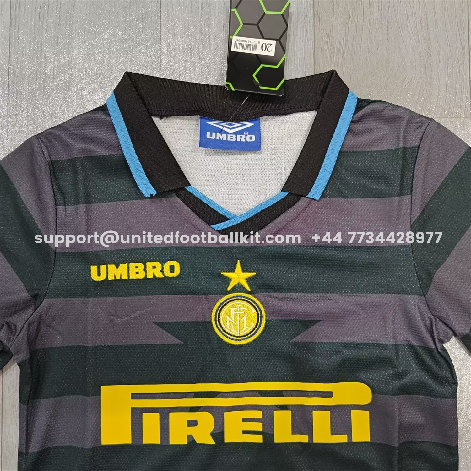 Unitedfootballkit.com | Retro Inter Milan 1997-98 Third Kids Kit -Customize Name, Number and Patch | Worldwide Shipping