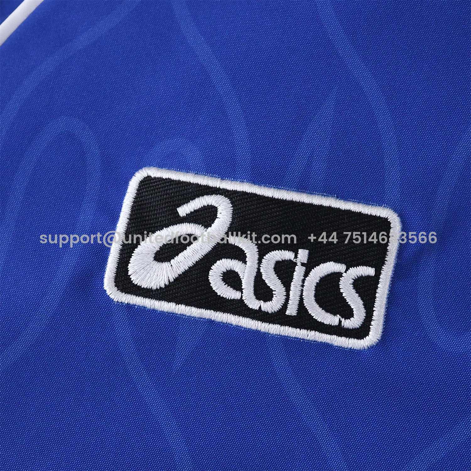 Unitedfootballkit.com | Retro Japan 1998 Throwback Double Sided Reversible Windbreaker - White & Blue -Customize Name, Number and Patch | Worldwide Shipping