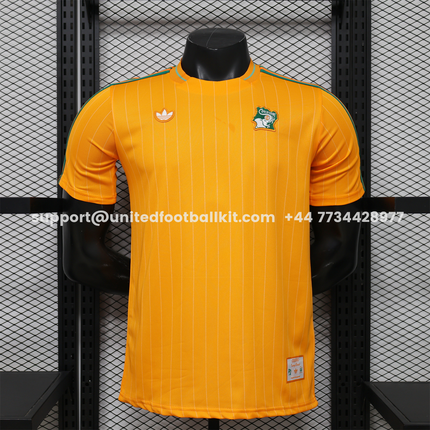 Unitedfootballkit.com | Ivory Coast 2026 Terrace Icon Retro Casual Style Orange Jersey - Player Version -Customize Name, Number and Patch | Worldwide Shipping