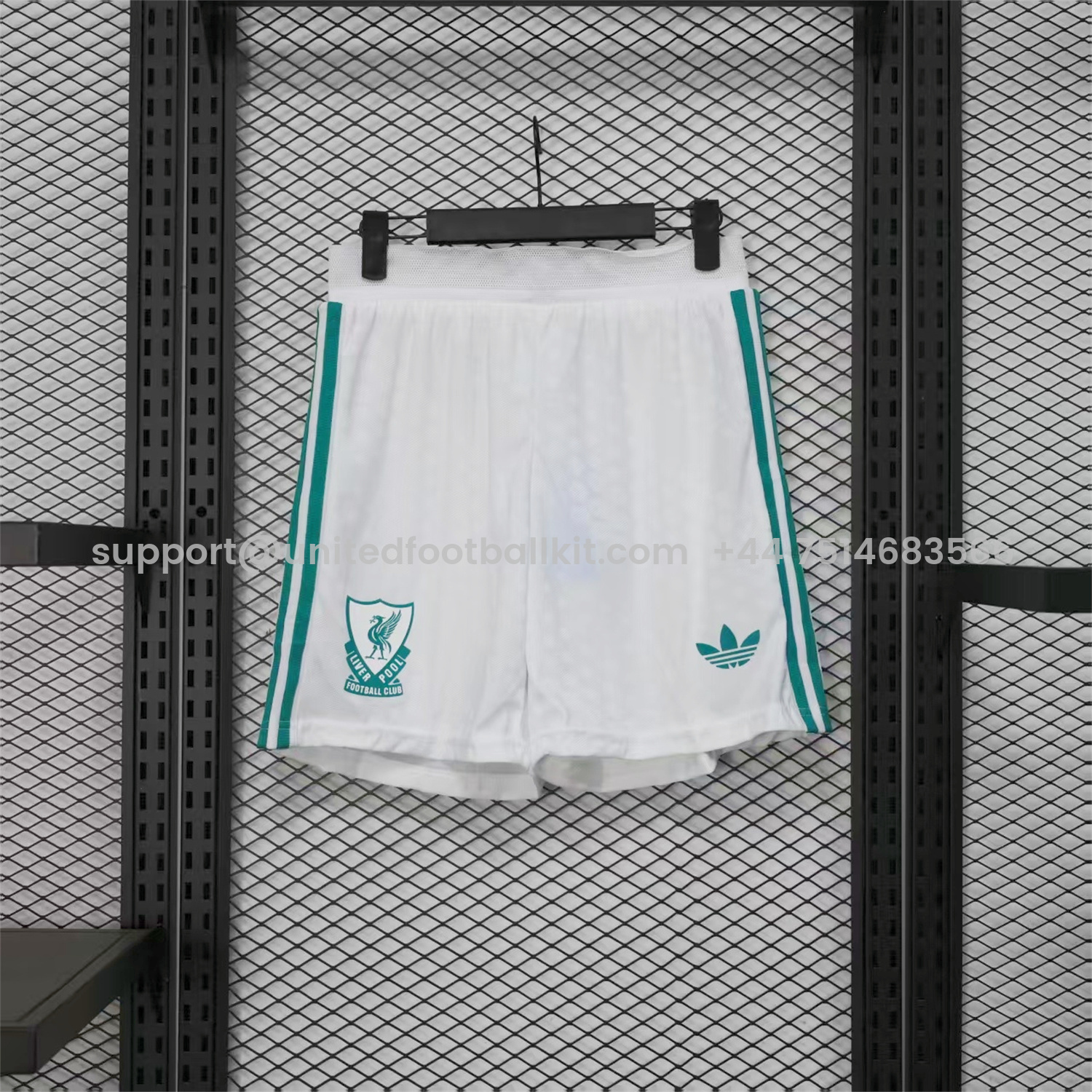 Unitedfootballkit.com | Liver.pool 25-26 Third White Shorts - Player Version -Customize Name, Number and Patch | Worldwide Shipping
