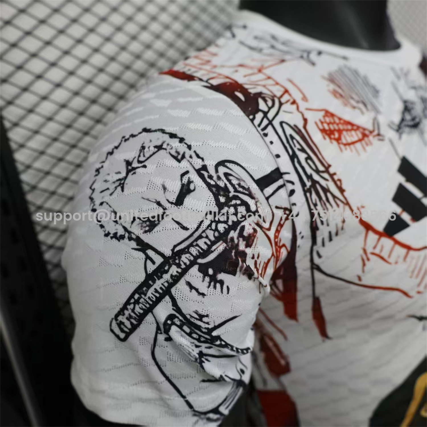 Unitedfootballkit.com | Japan 25-26 Roronoa Zoro White Special Jersey - Player Version -Customize Name, Number and Patch | Worldwide Shipping