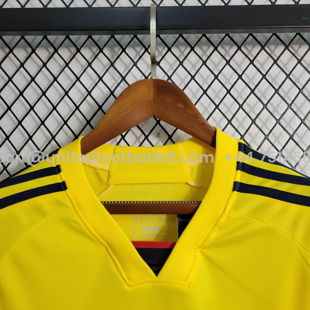 Unitedfootballkit.com | Colombia 2022 Home Stadium Jersey - Fans Version -Customize Name, Number and Patch | Worldwide Shipping