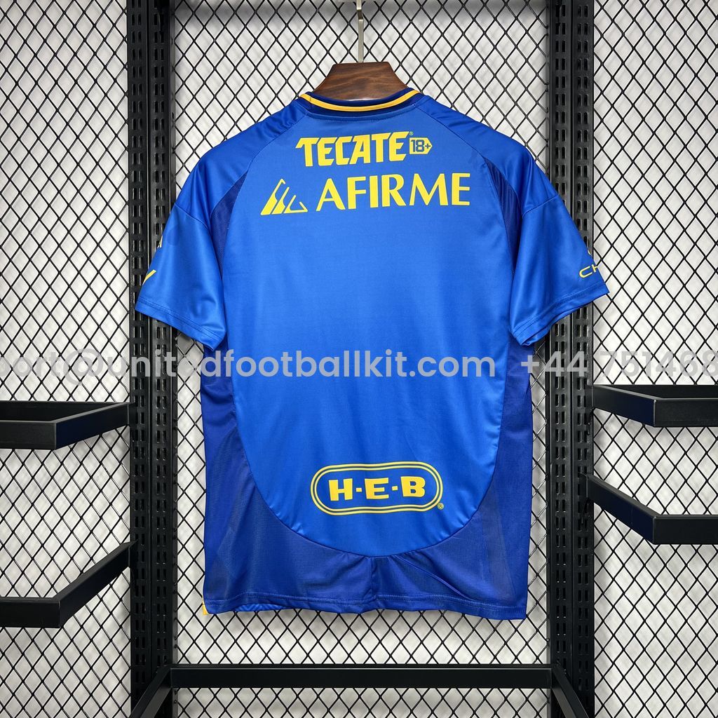 Unitedfootballkit.com | Tigres UANL 24-25 Away Jersey - Fans Version -Customize Name, Number and Patch | Worldwide Shipping