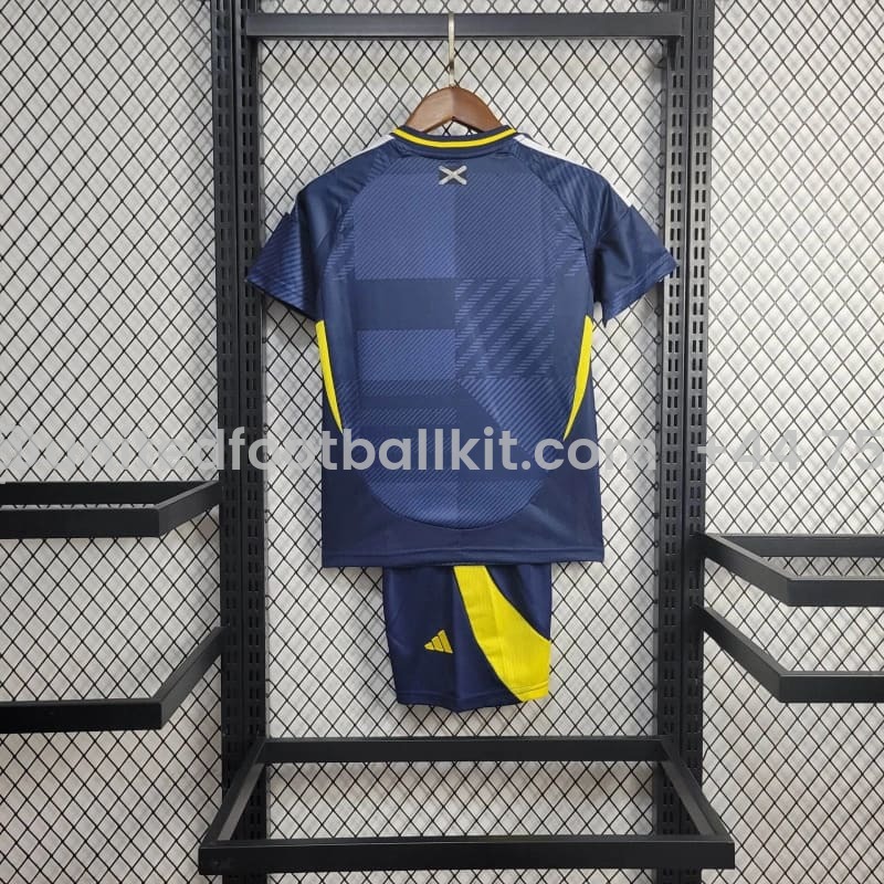 Unitedfootballkit.com | S-c-o.t l.a-n.d 2024 Home Stadium Kids Kit -Customize Name, Number and Patch | Worldwide Shipping