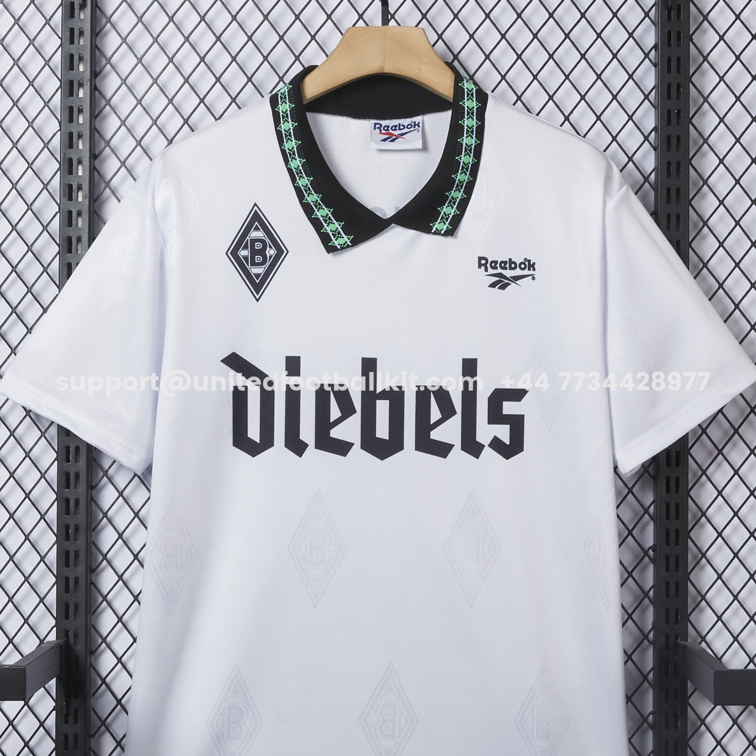 Unitedfootballkit.com | Retro Borussia Mönchengladbach 1995-96 Home Jersey -Customize Name, Number and Patch | Worldwide Shipping