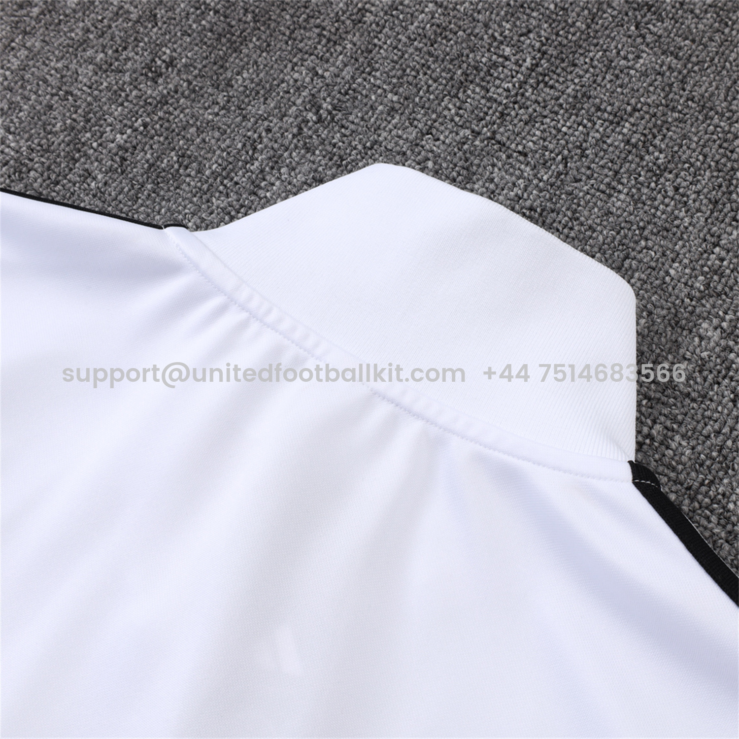 Unitedfootballkit.com | Germany 25-26 125th Anniversary Jacket Training Tracksuit - White Jackets & Black Pants -Customize Name, Number and Patch | Worldwide Shipping