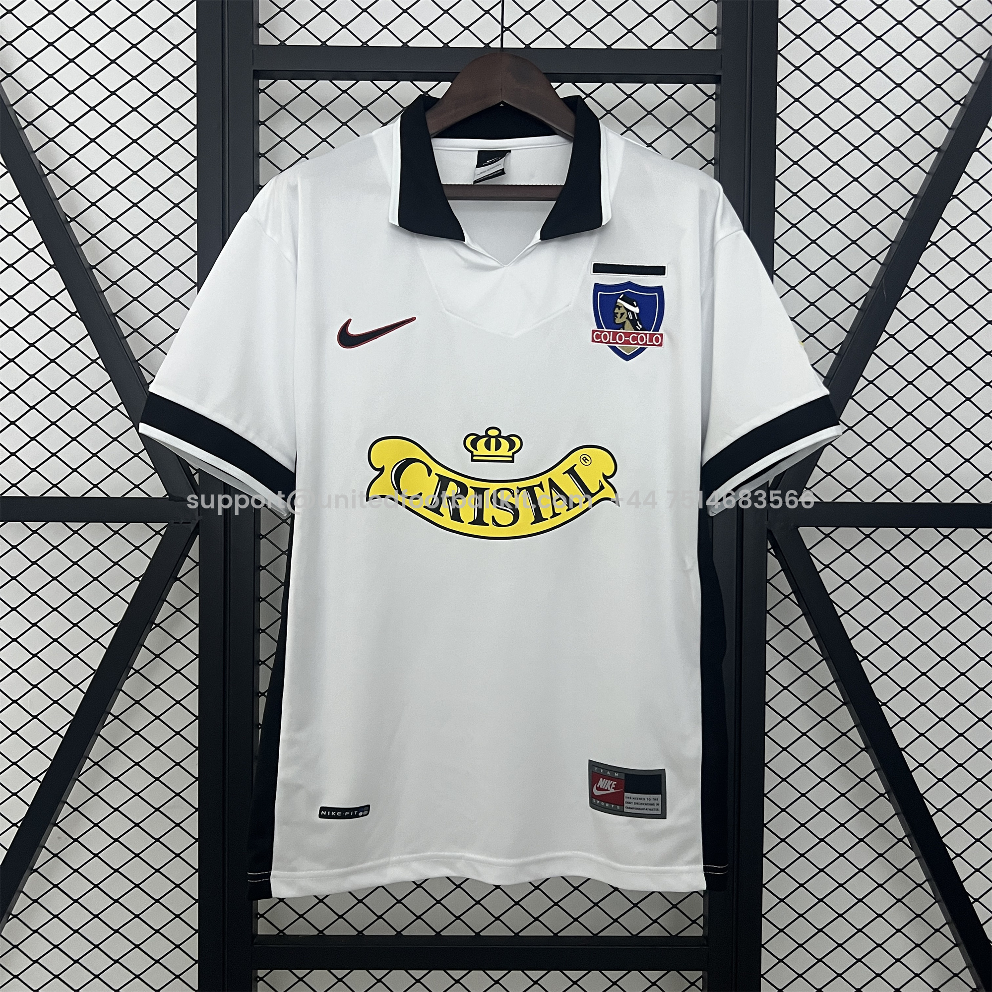 Unitedfootballkit.com | Retro Colo Colo 1998-99 Home Jersey -Customize Name, Number and Patch | Worldwide Shipping