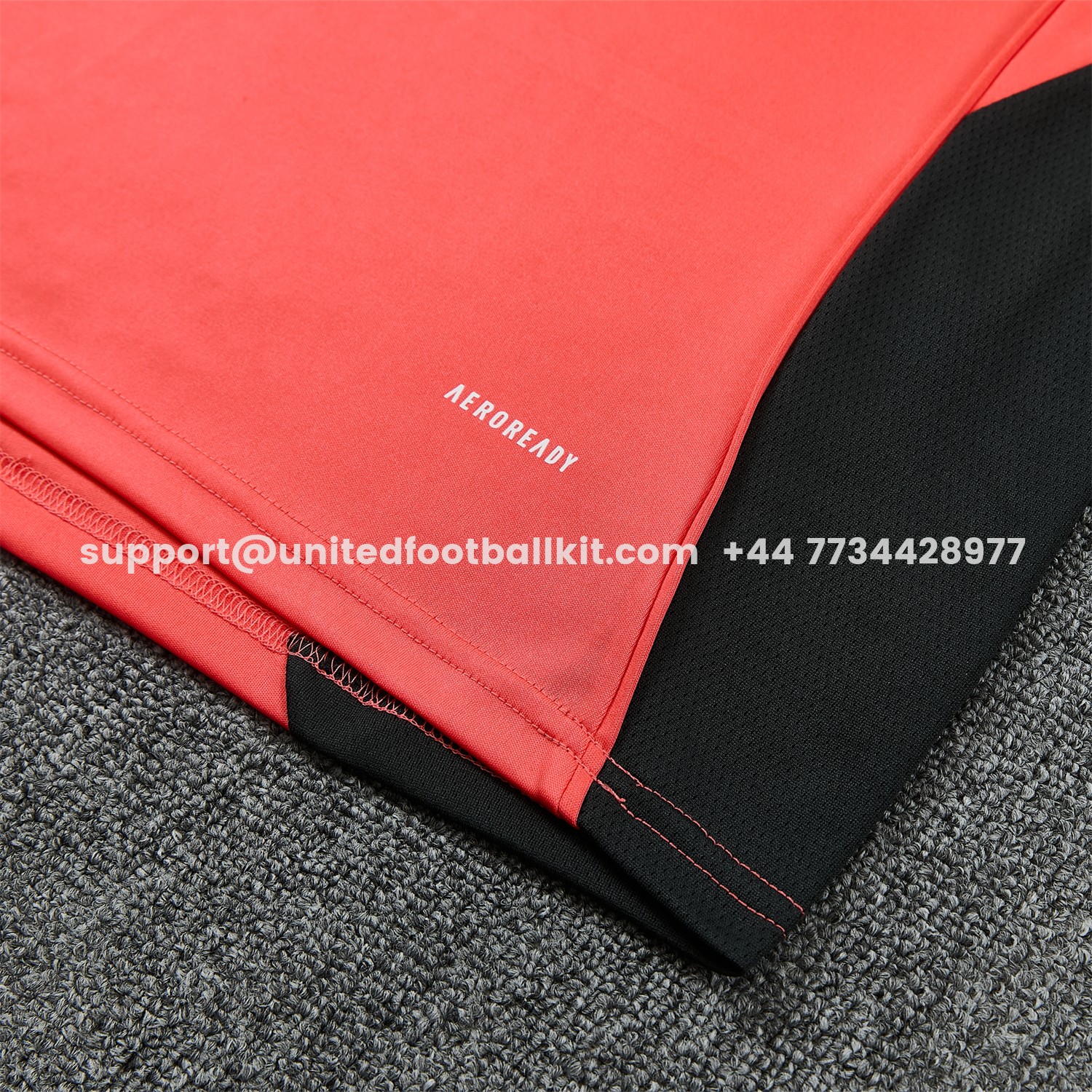 Unitedfootballkit.com | Bayern Munich 25-26 Vest Training Set - Coral With Black Accents Top & Black With Coral Accents Pants -Customize Name, Number and Patch | Worldwide Shipping